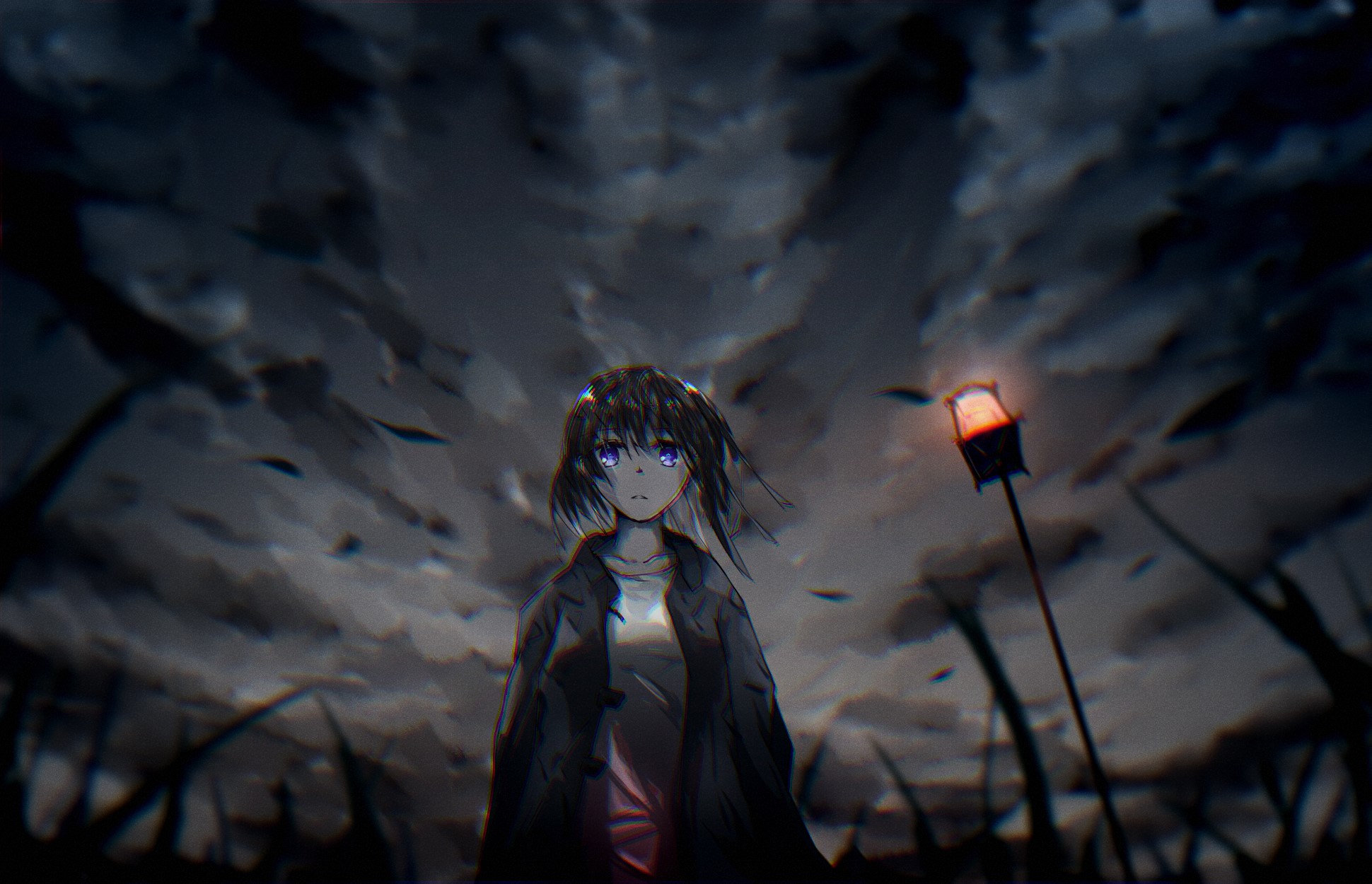 anime girls, shiro no kitsune, anime HD Wallpaper