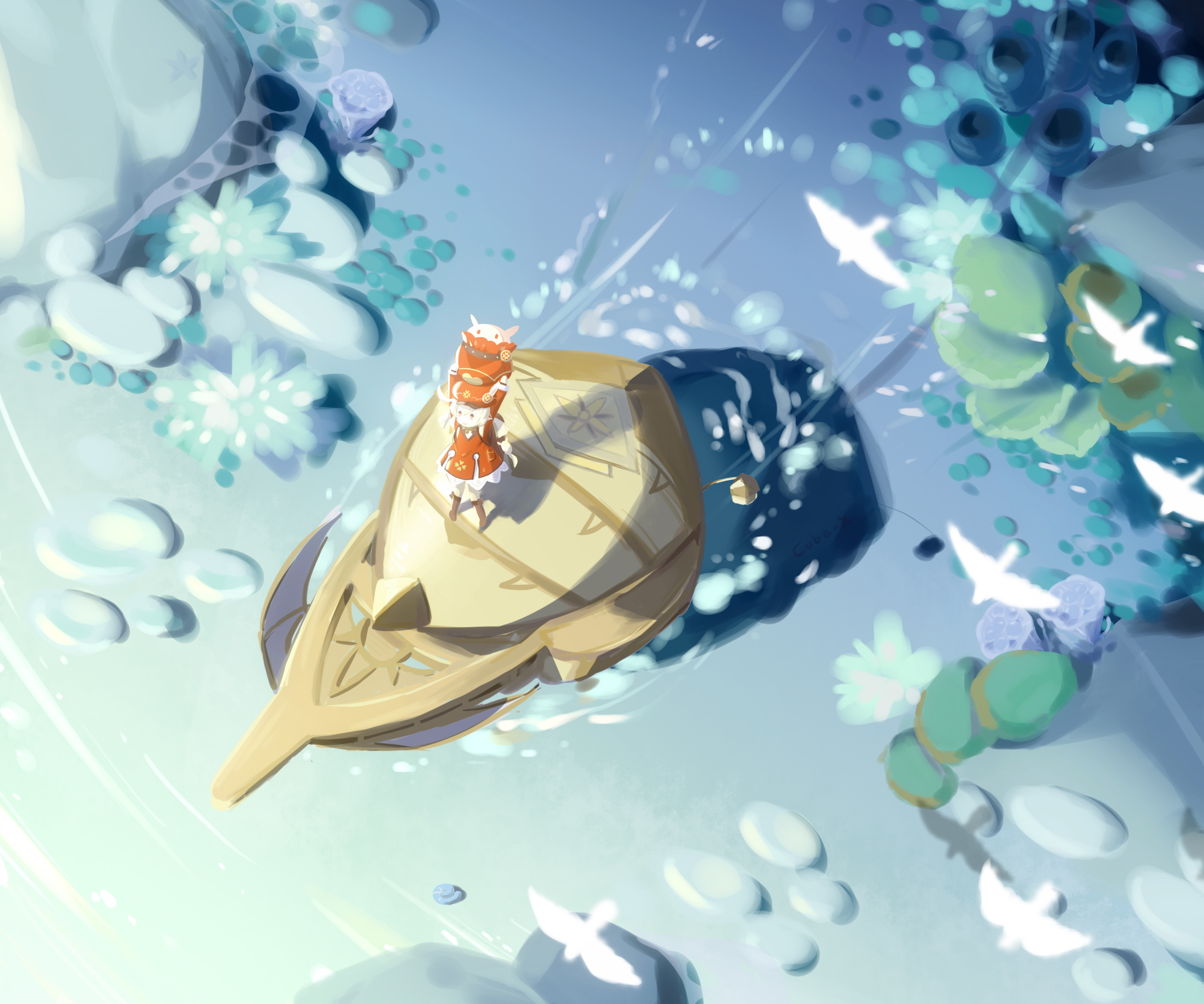 Klee Sailing in a Serene Lake HD Wallpaper