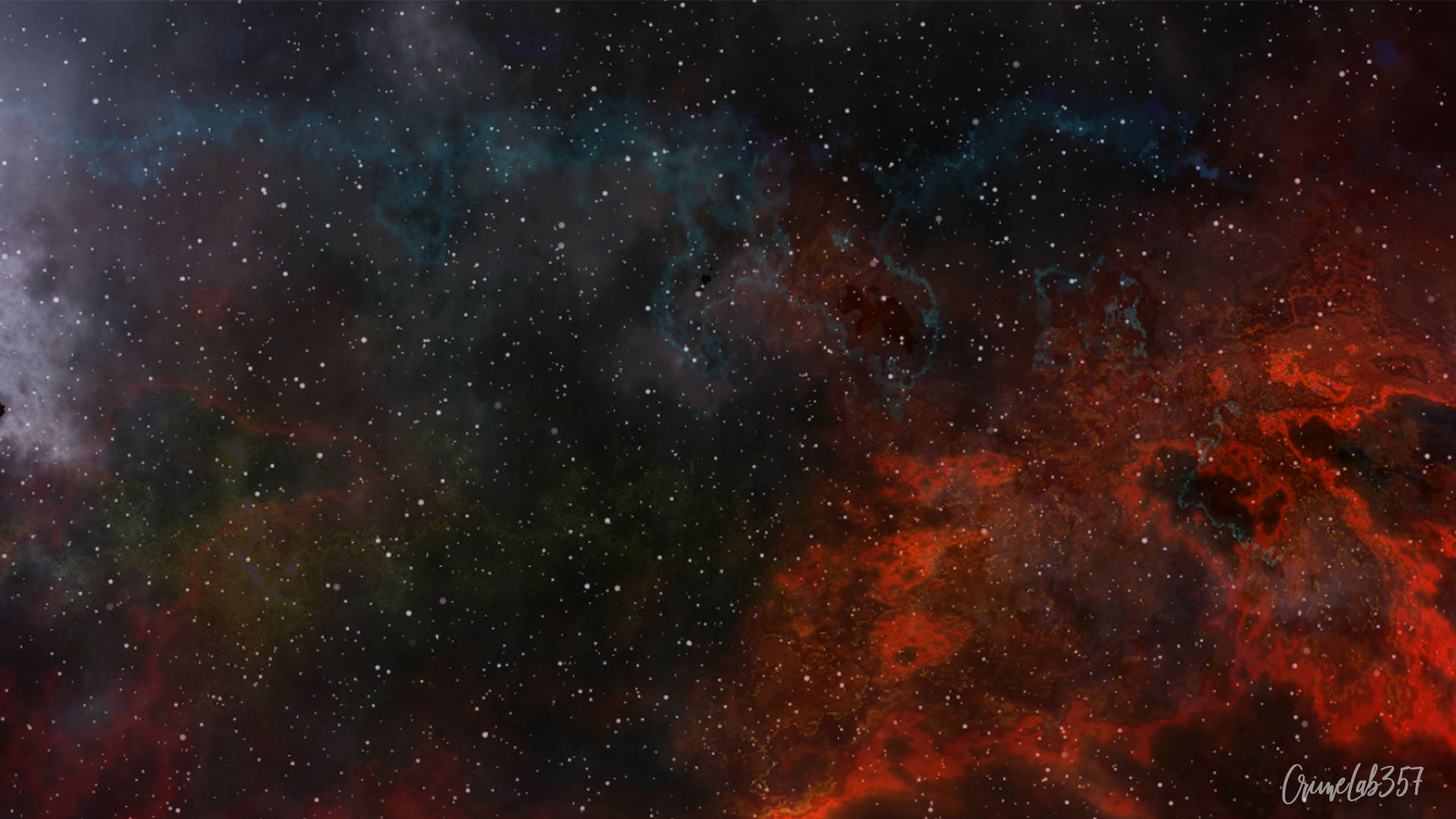 fantasy art, galaxy, nebula, digital art, Deep Space HD Wallpaper