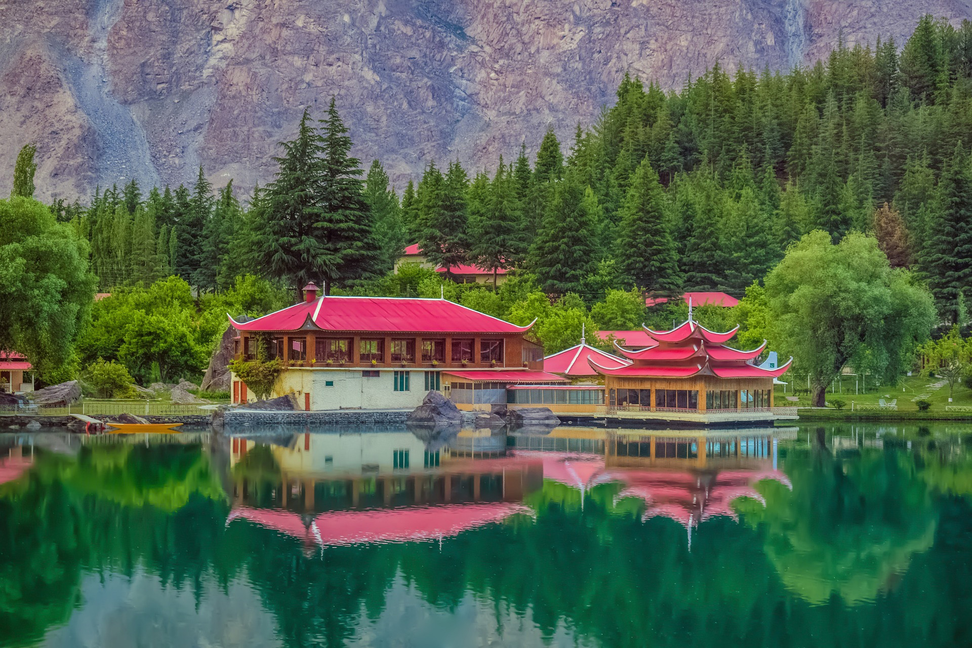 Shangrila Resort Hotel Pakistan HD Wallpaper