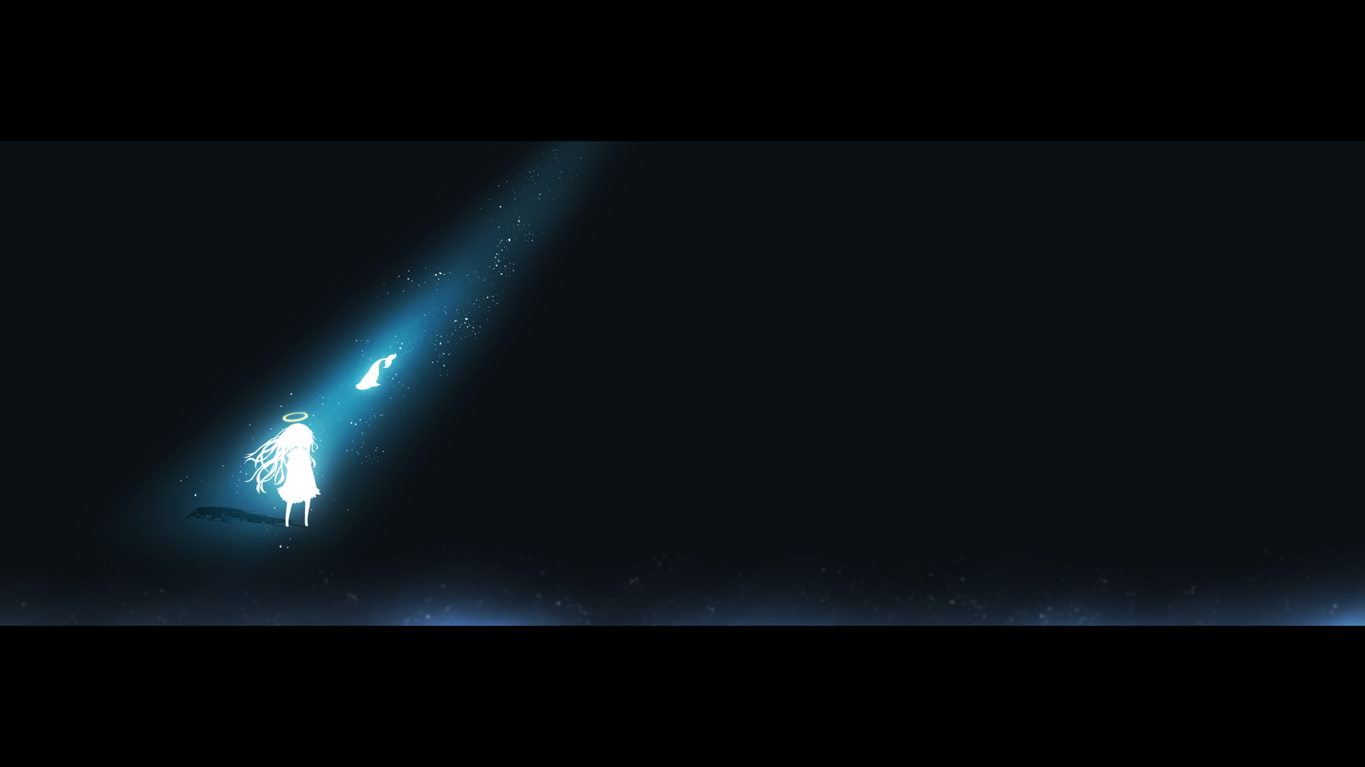 angel, anime girls, whale HD Wallpaper