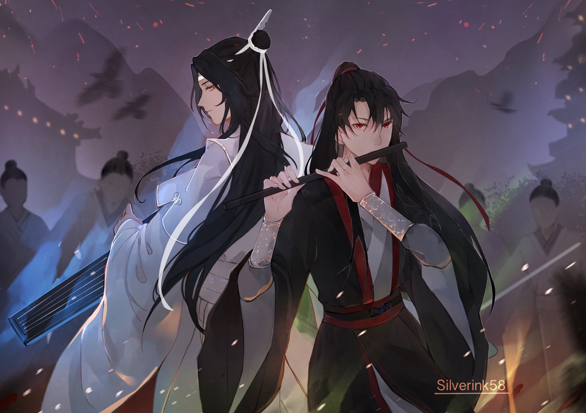 Mo Dao Zu Shi: Lan Zhan and Wei Wuxian HD Wallpaper