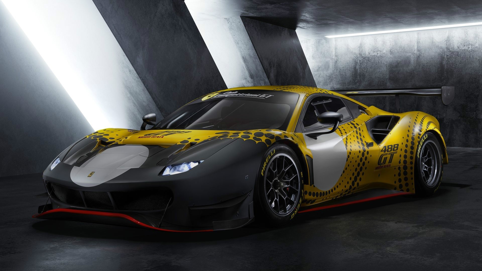 yellow cars, car, Ferrari 488, Ferrari 488 GT, Ferrari, race cars HD Wallpaper