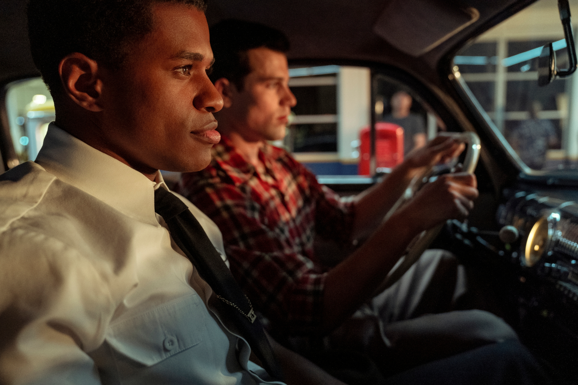 Jeremy Pope and Archie Coleman in a car HD Wallpaper