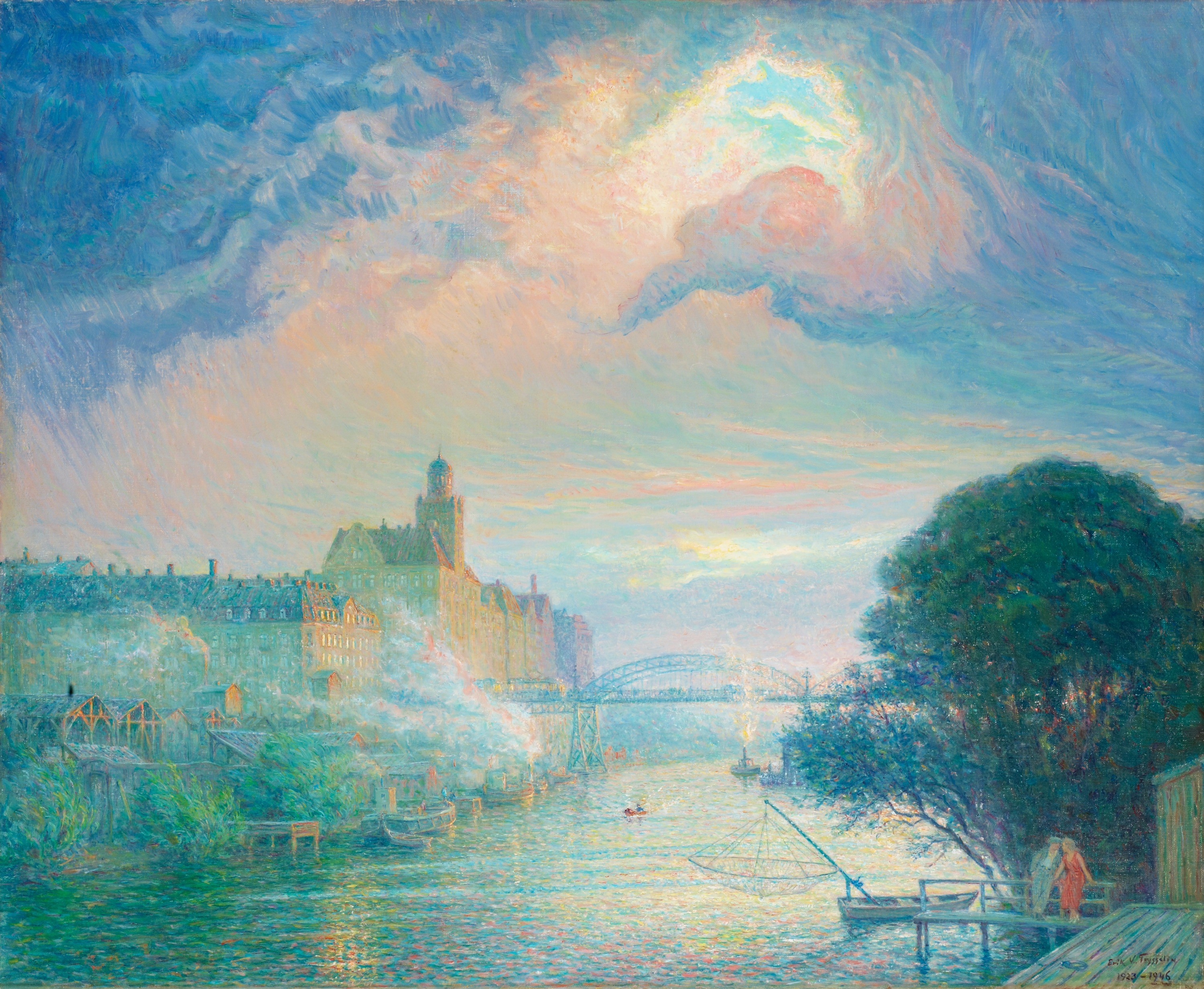 traditional art, pastel, Erik Tryggelin, illustration HD Wallpaper