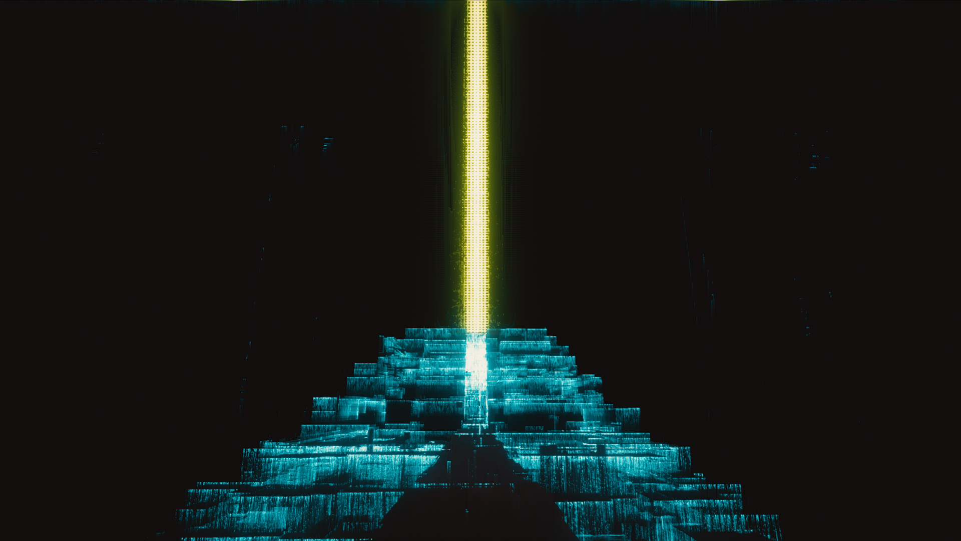 digital, artwork, cyberpunk, black background, simple background HD Wallpaper