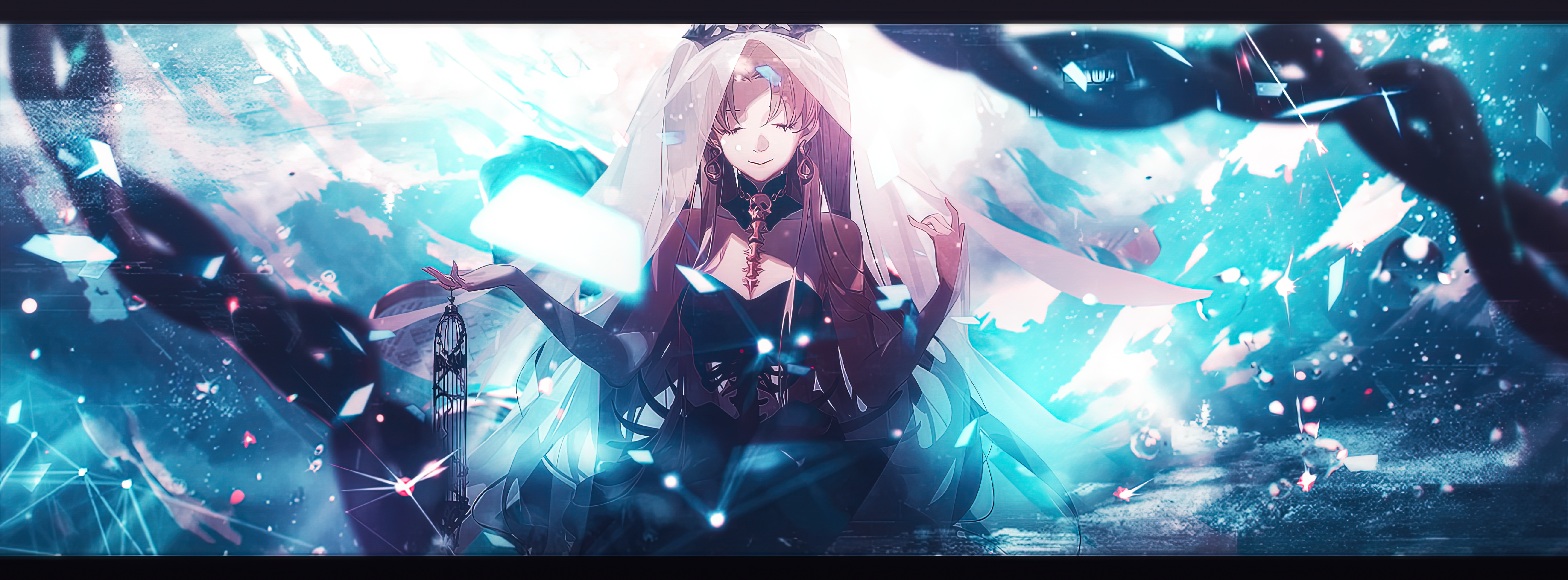 4K, Ereshkigal (Fate/Grand Order), anime, Fane, anime girls, Fate/Grand Order HD Wallpaper