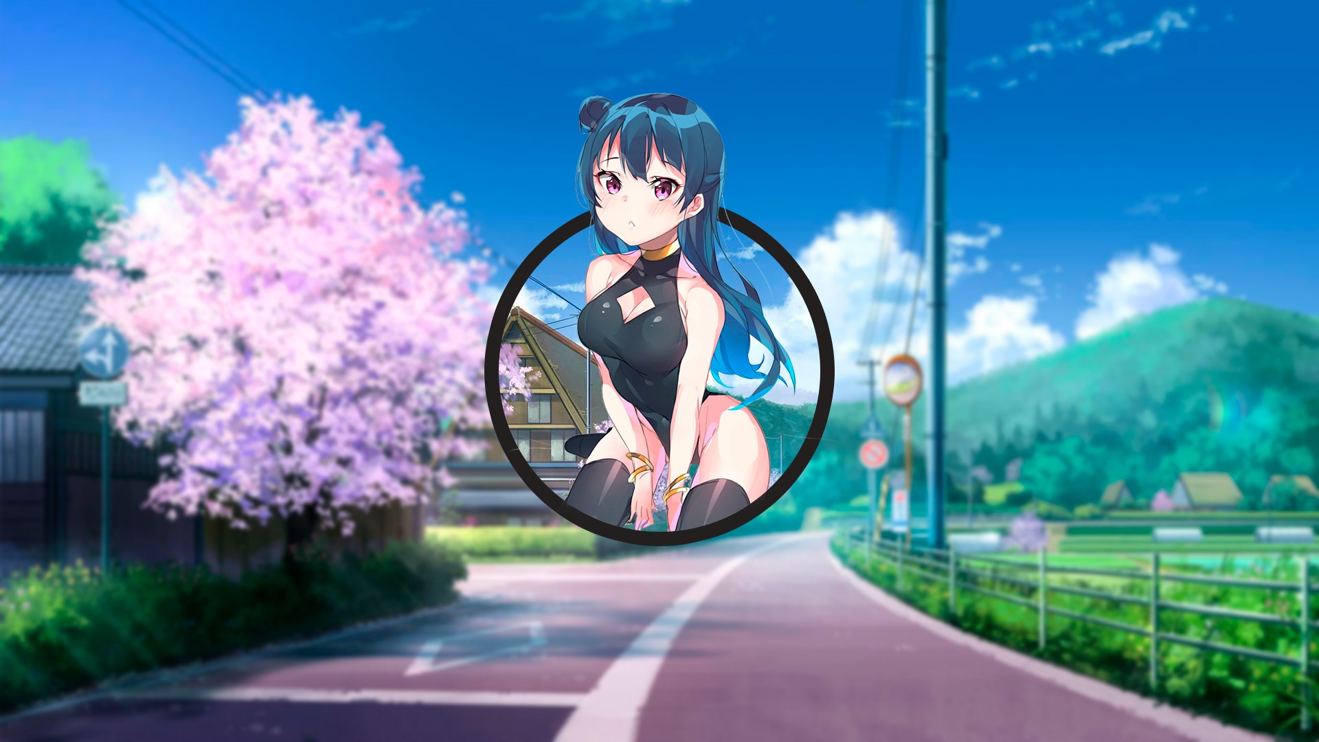Love Live! Sunshine, anime, Tsushima Yoshiko, picture-in-picture, Love Live Series HD Wallpaper