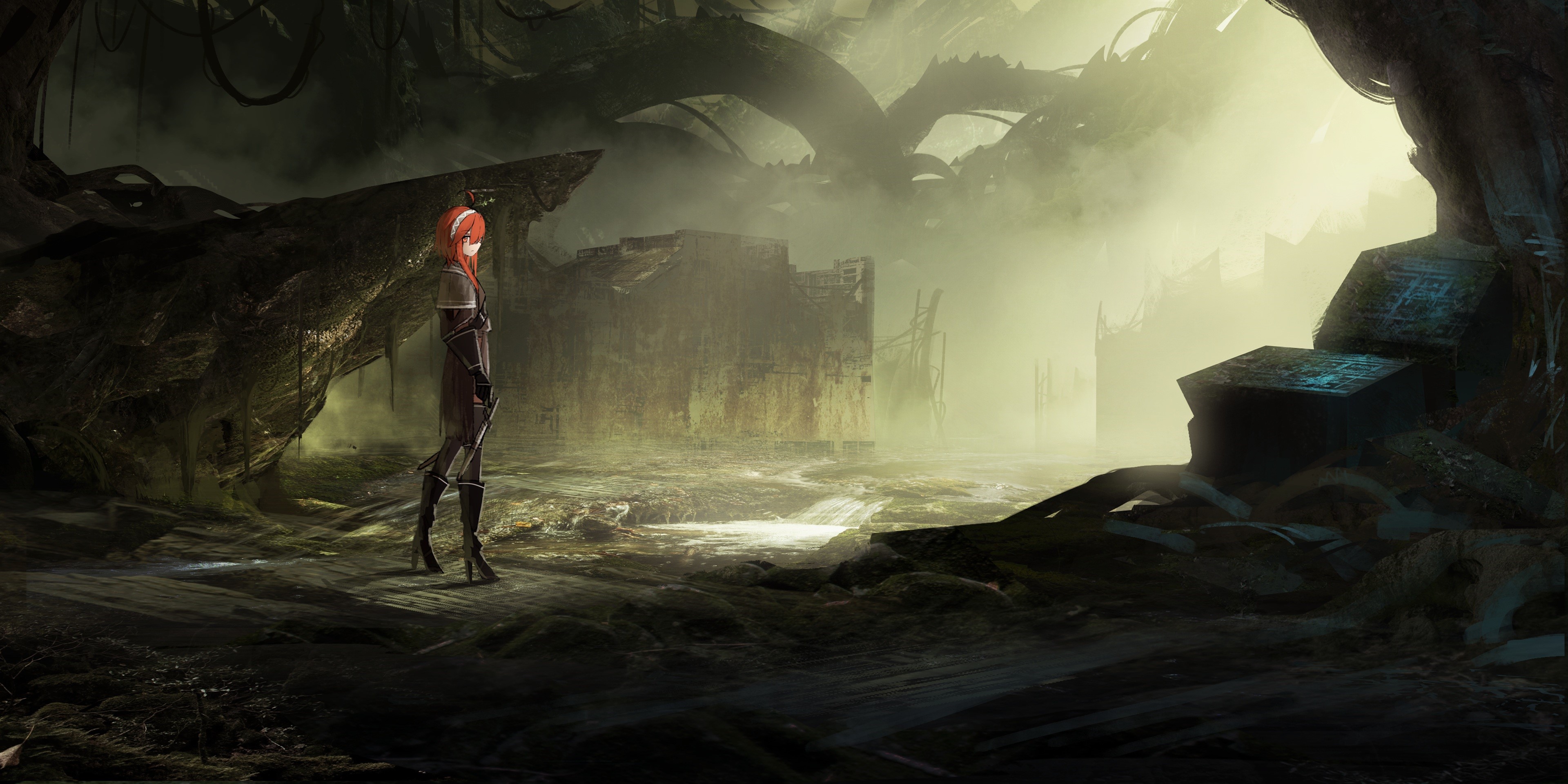 4K, Asteroid (artist), anime girls HD Wallpaper