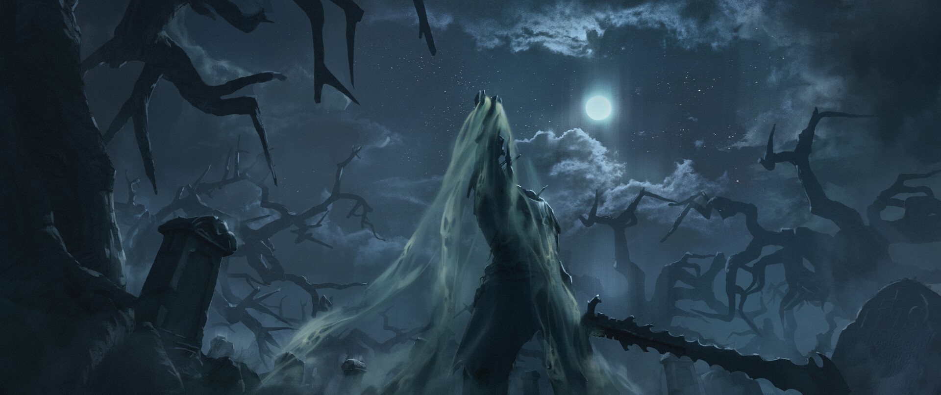 knight, artwork, ArtStation, spooky, fantasy art HD Wallpaper