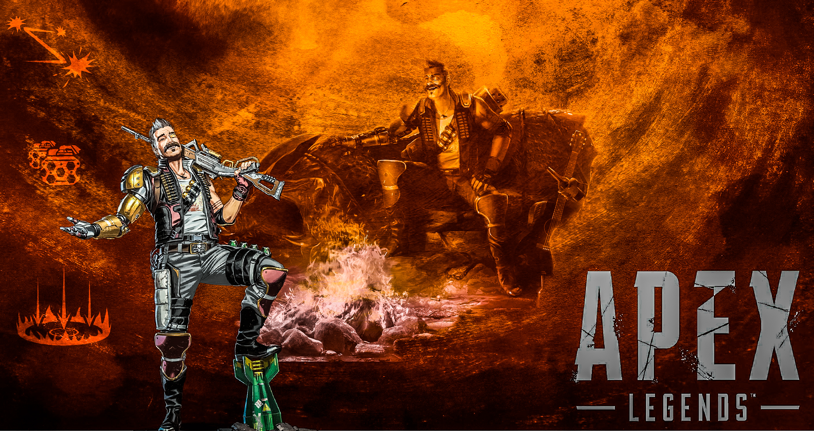 Apex Legends Fuse Character Art HD Wallpaper