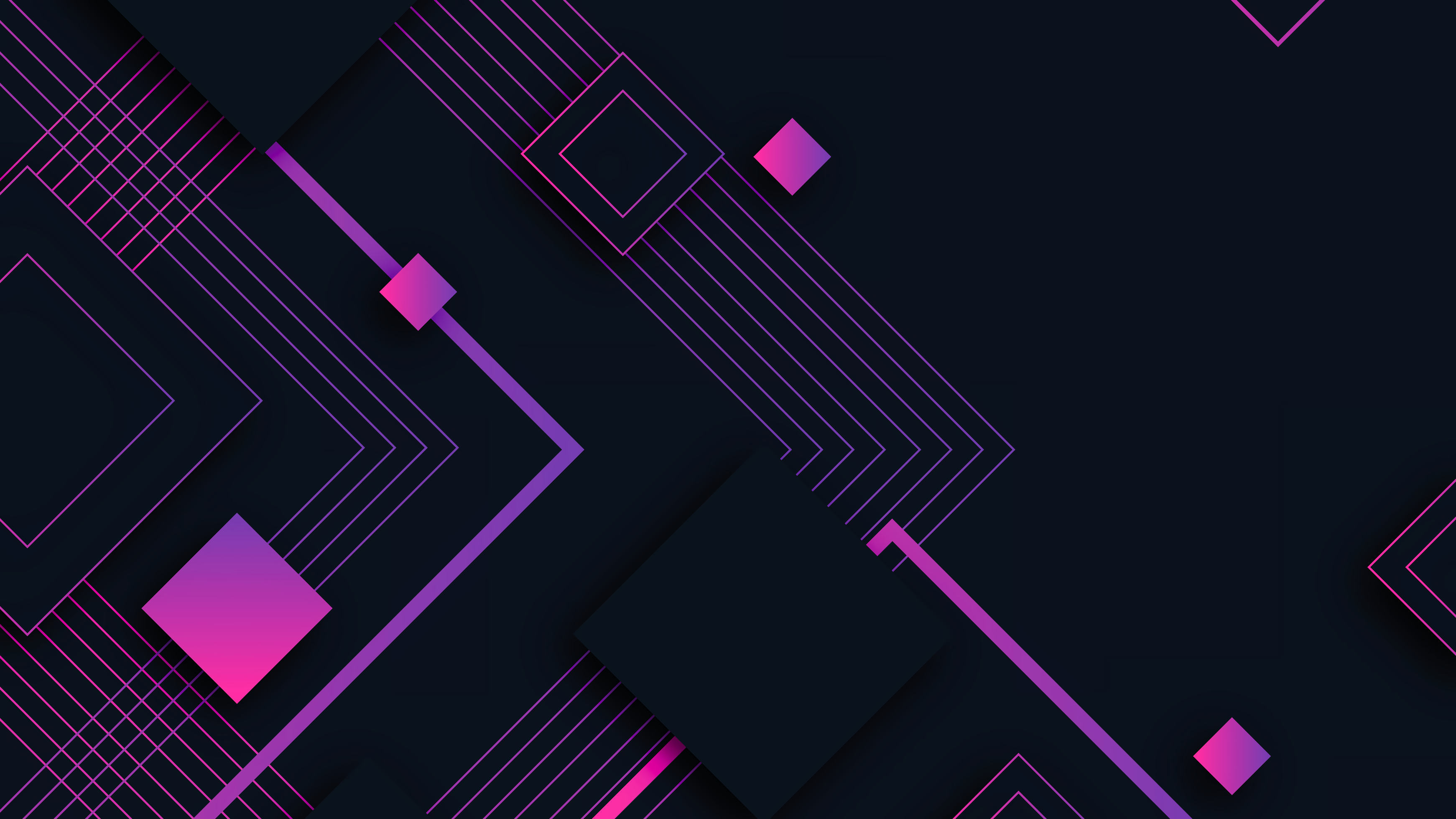 Minimalist Lines and Squares Design HD Wallpaper