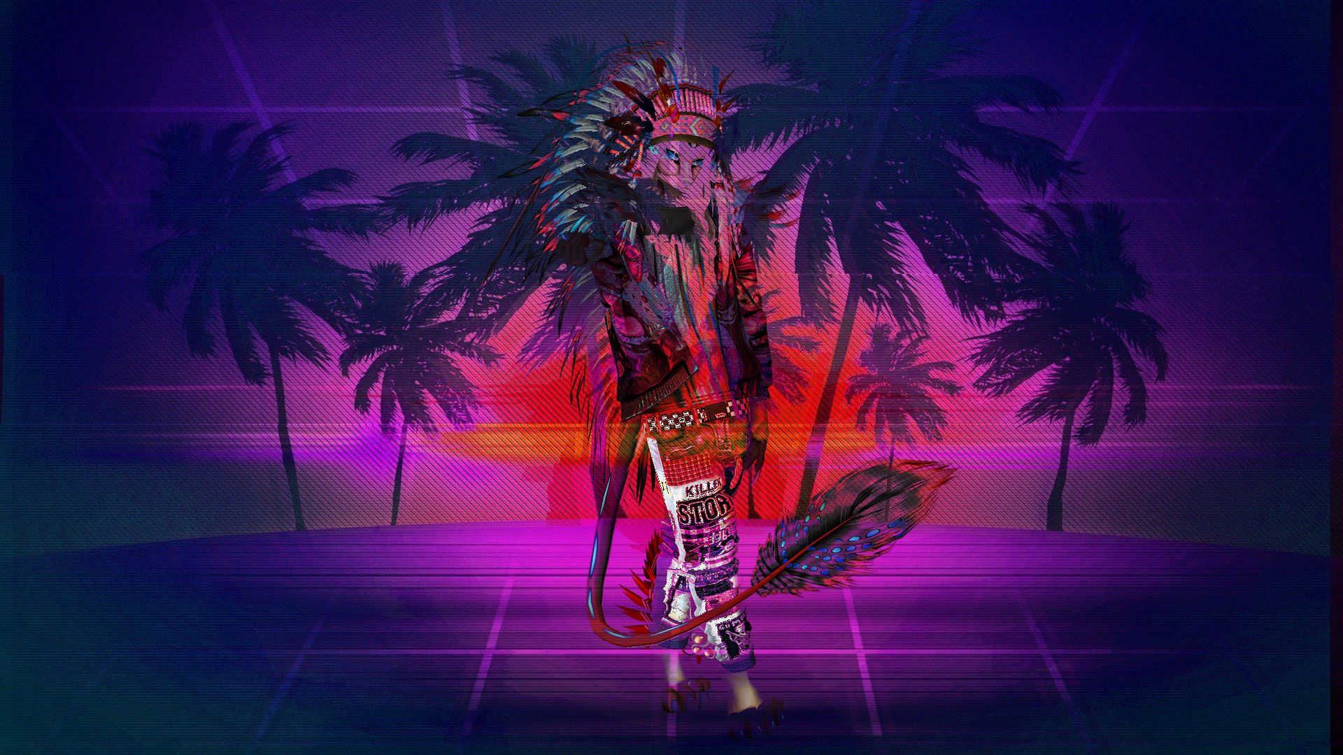 retro style, synthwave, Retrowave, artwork HD Wallpaper