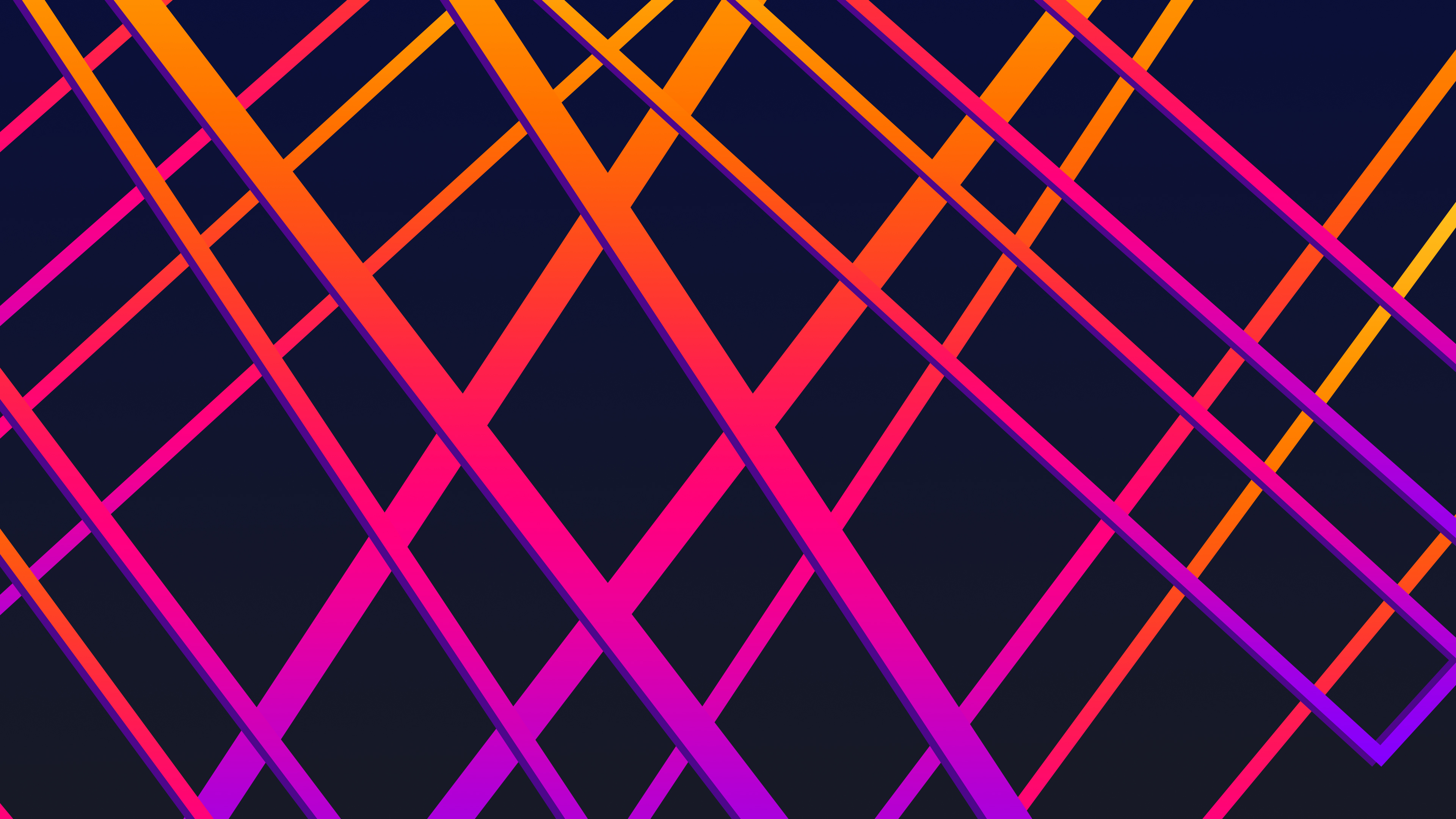 Gradient Lines Abstract Art HD Wallpaper
