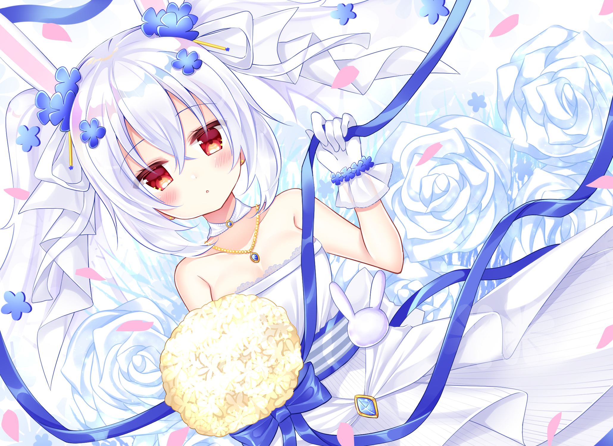 Laffey (Azur Lane) wedding dress HD Wallpaper