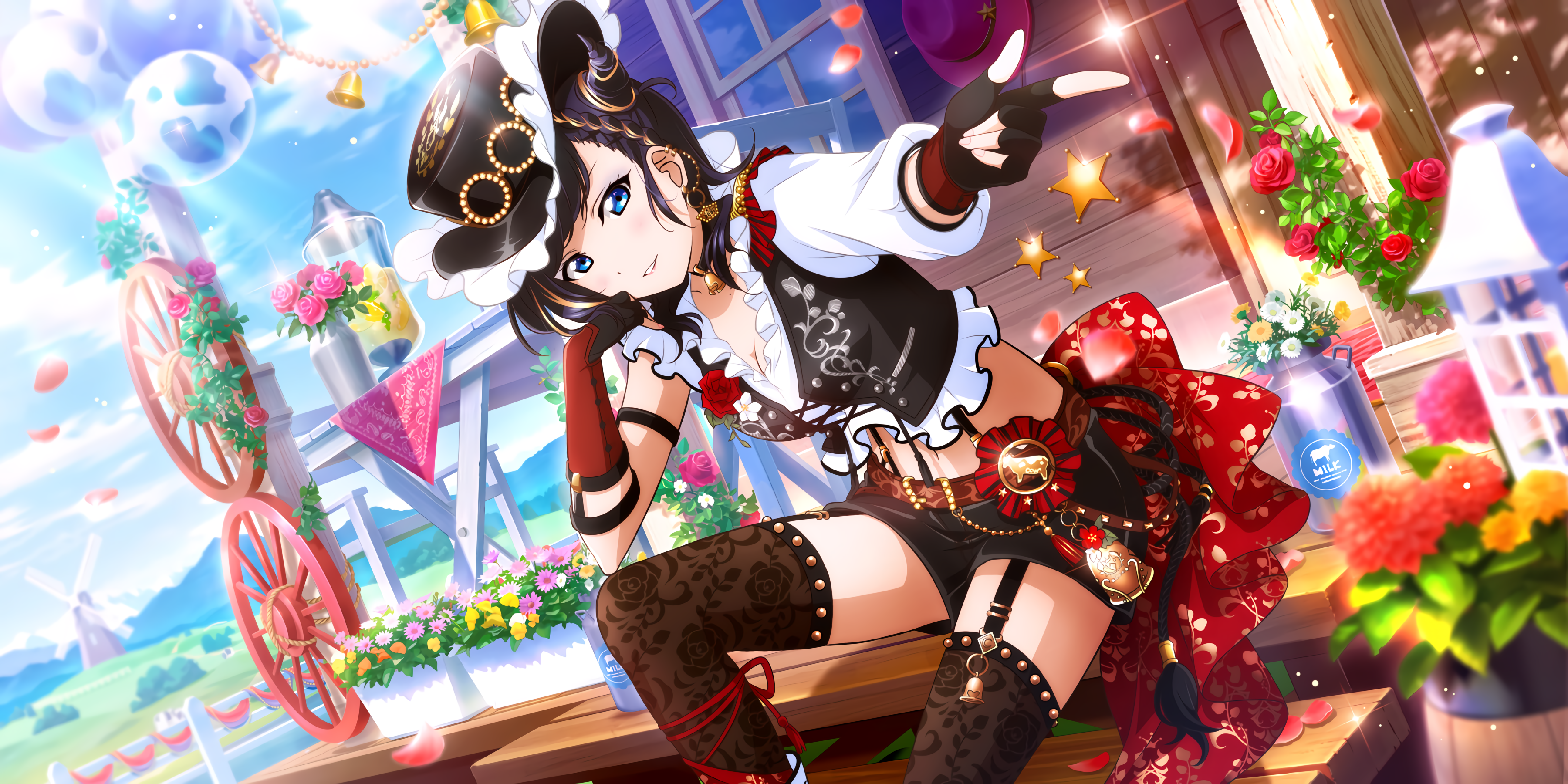 Asaka Karin, anime girls, Love Live!, Love Live! Sunshine, Love Live Series HD Wallpaper