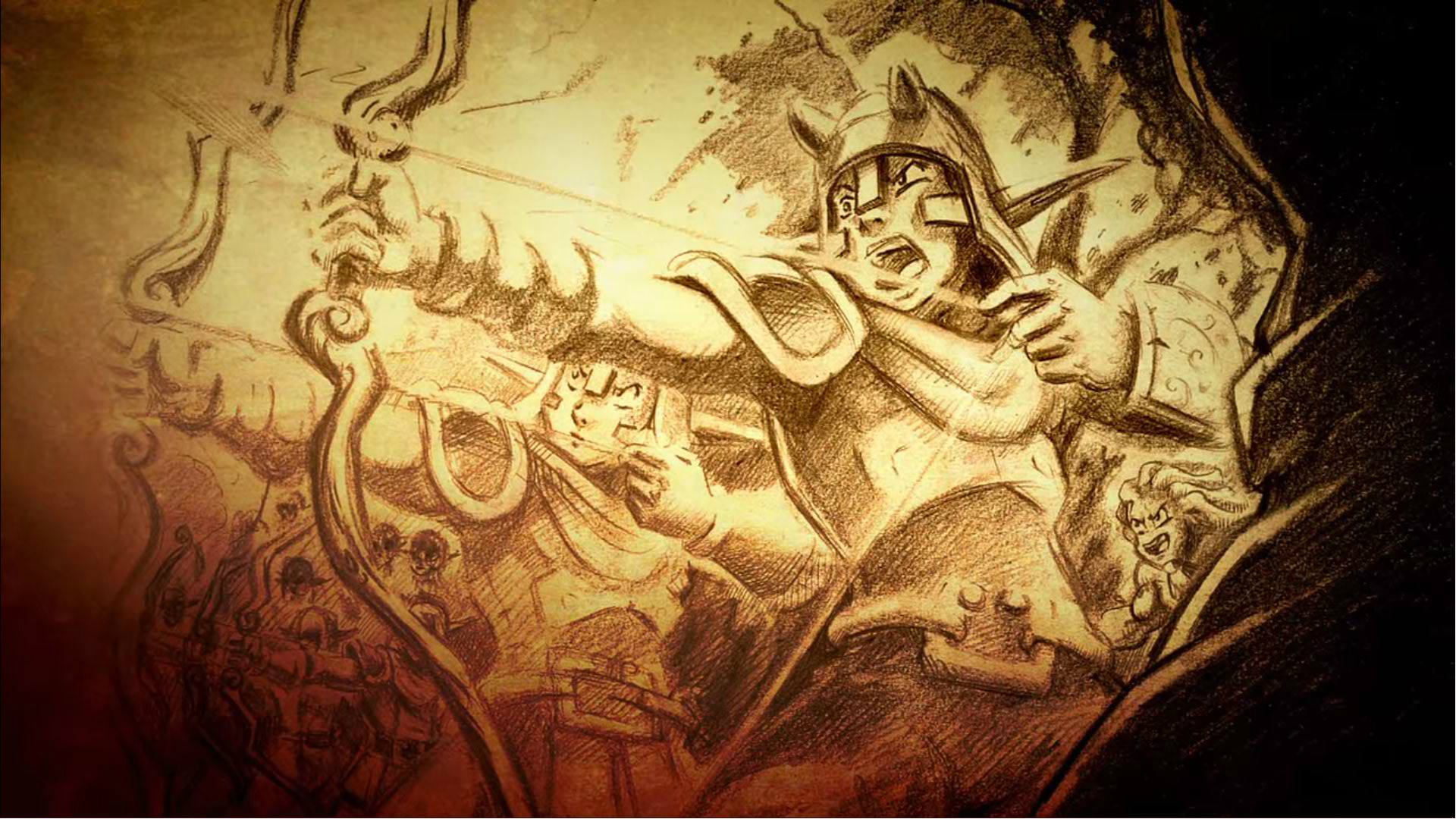 Cra (Wakfu), fantasy art, open mouth, battle, wakfu, artwork, arrows, archer, bow HD Wallpaper