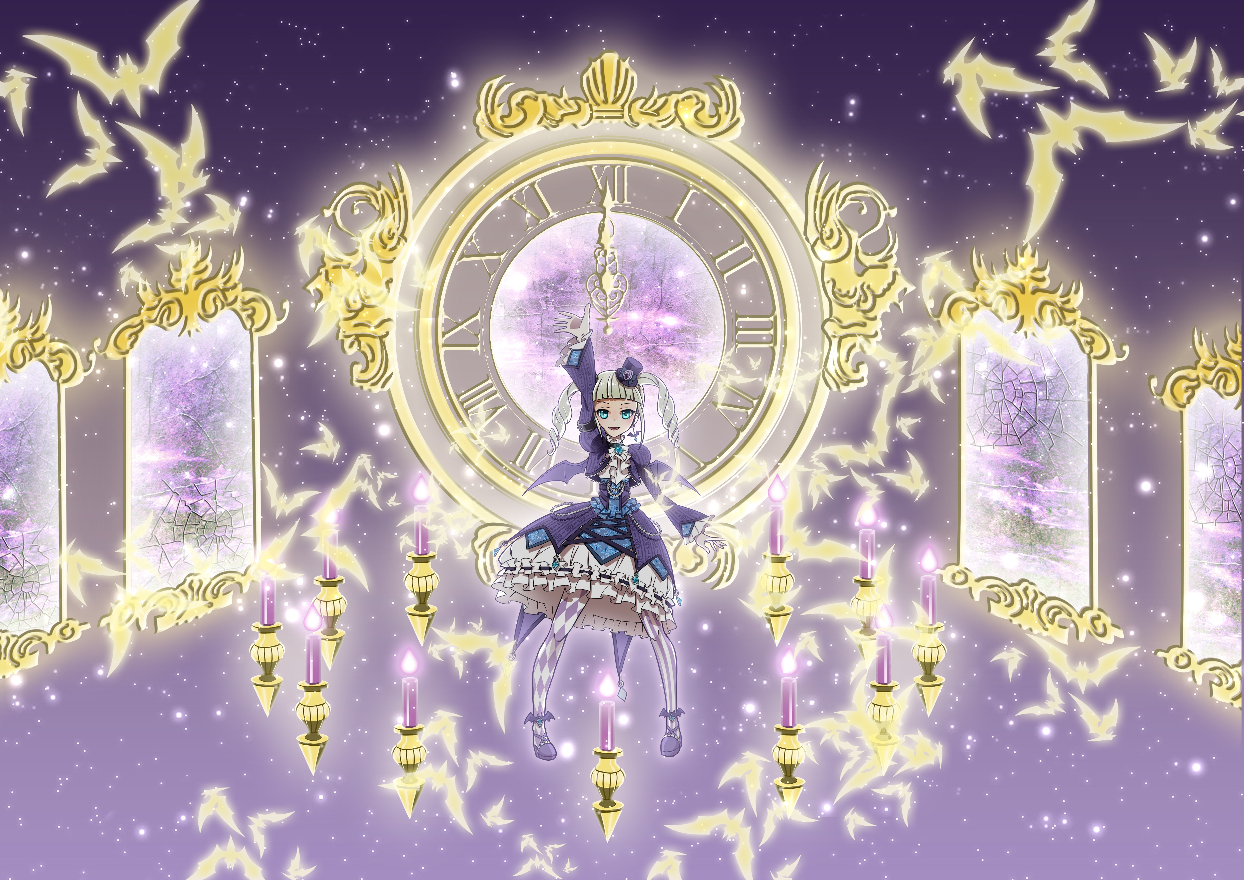 4K, anime games, Aikatsu!, Aikatsu, anime girls, anime HD Wallpaper