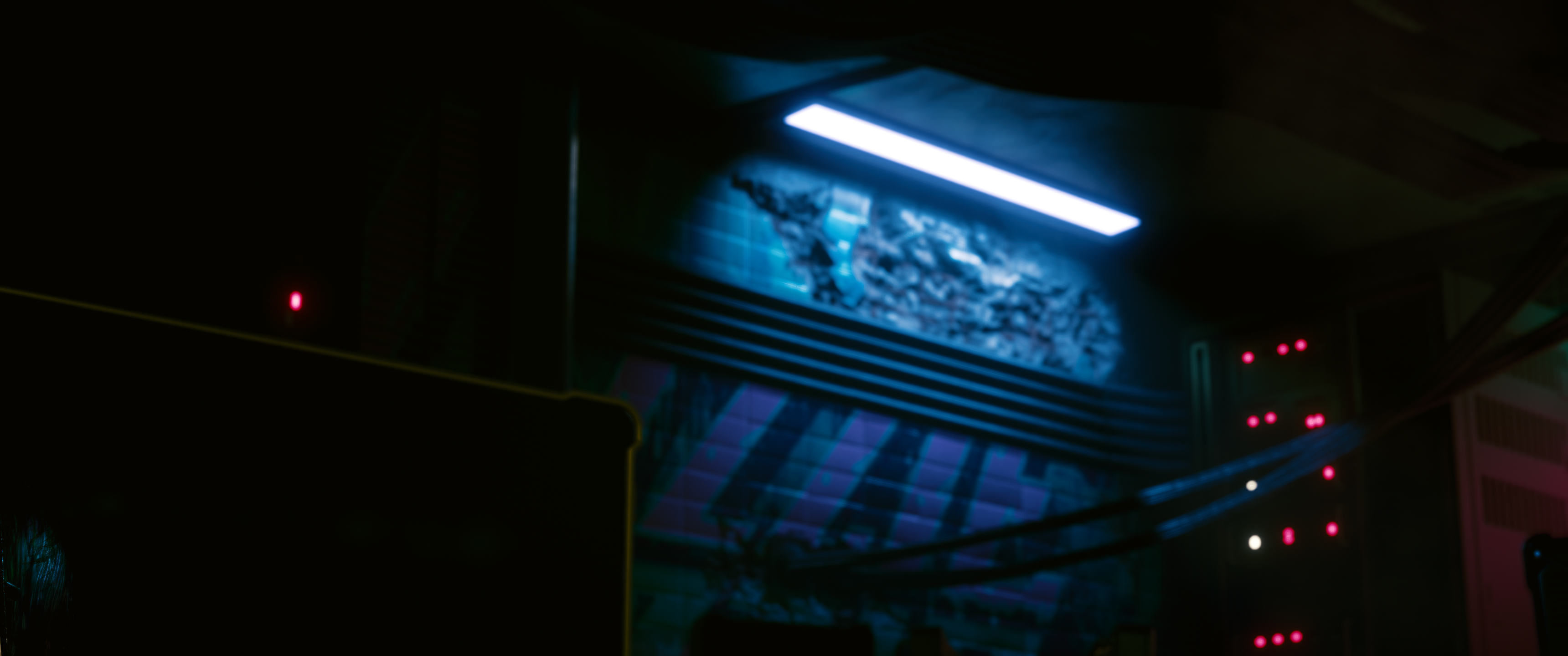 Cyberpunk 2077 screenshot with ambient lighting HD Wallpaper