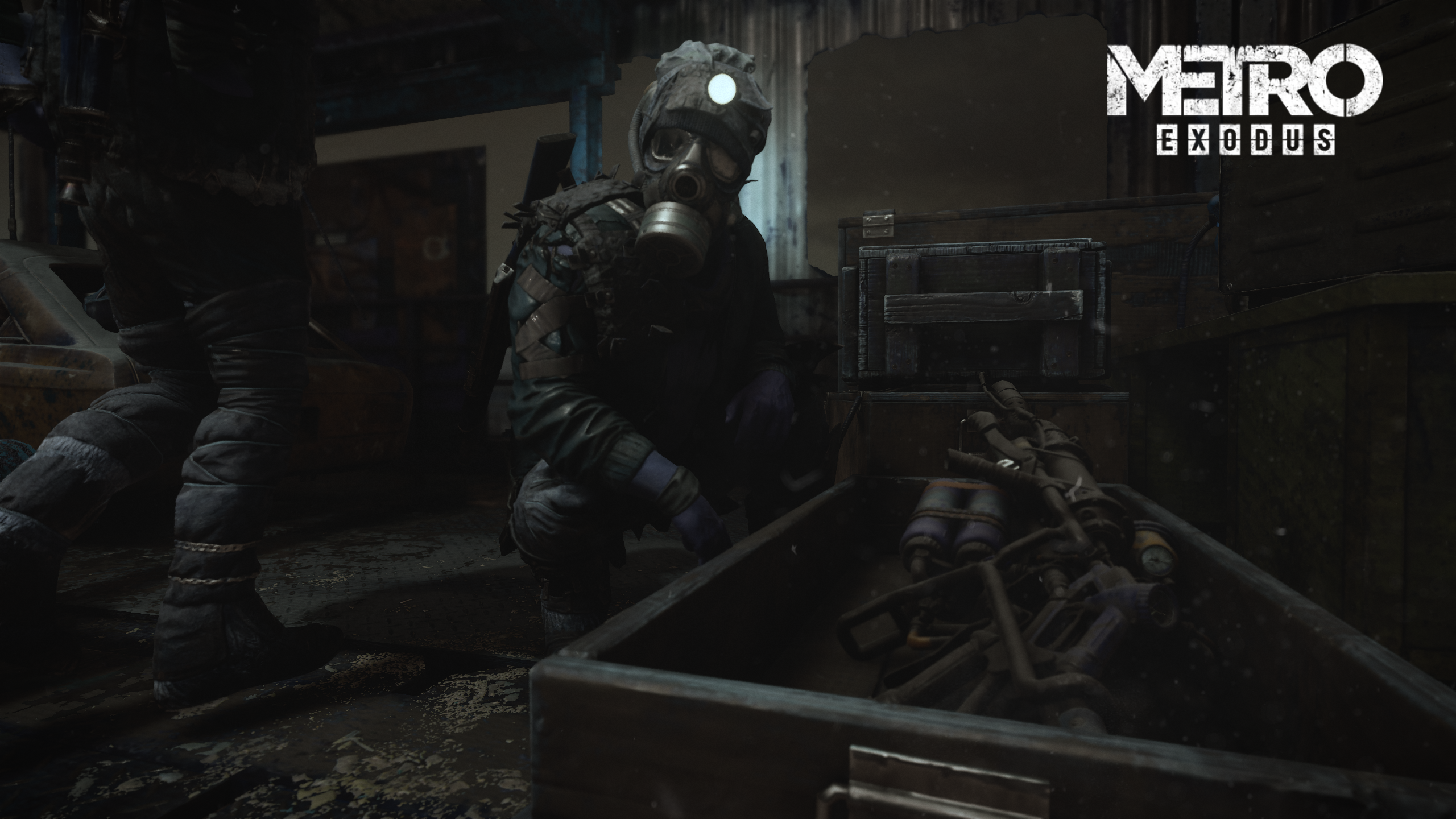 Metro Exodus character with gas mask and equipment HD Wallpaper