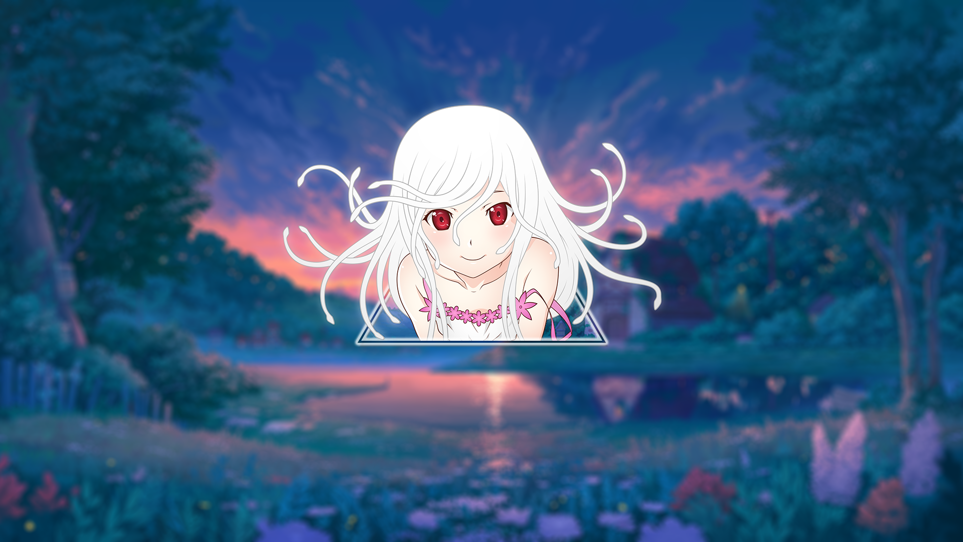 Sengoku Nadeko from Monogatari Series anime girl HD Wallpaper