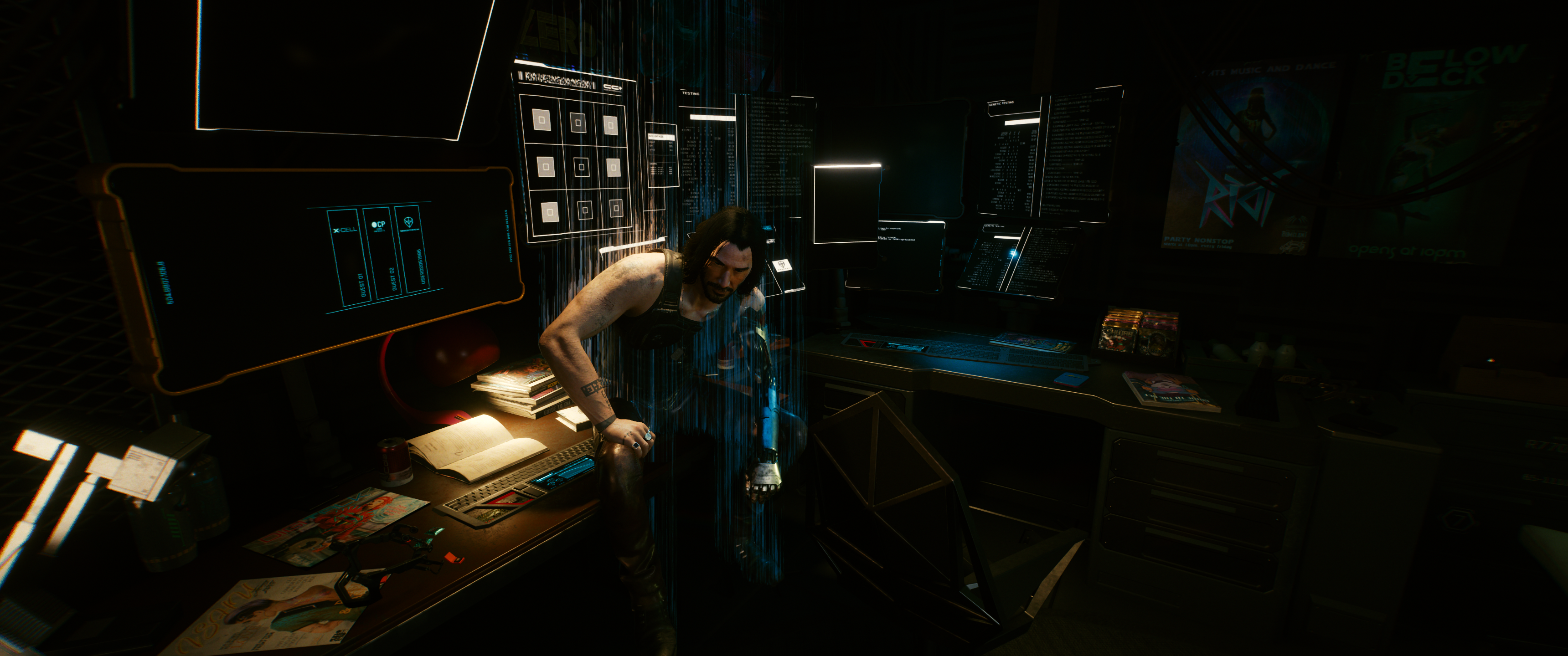 Johnny Silverhand from Cyberpunk 2077 in a room HD Wallpaper