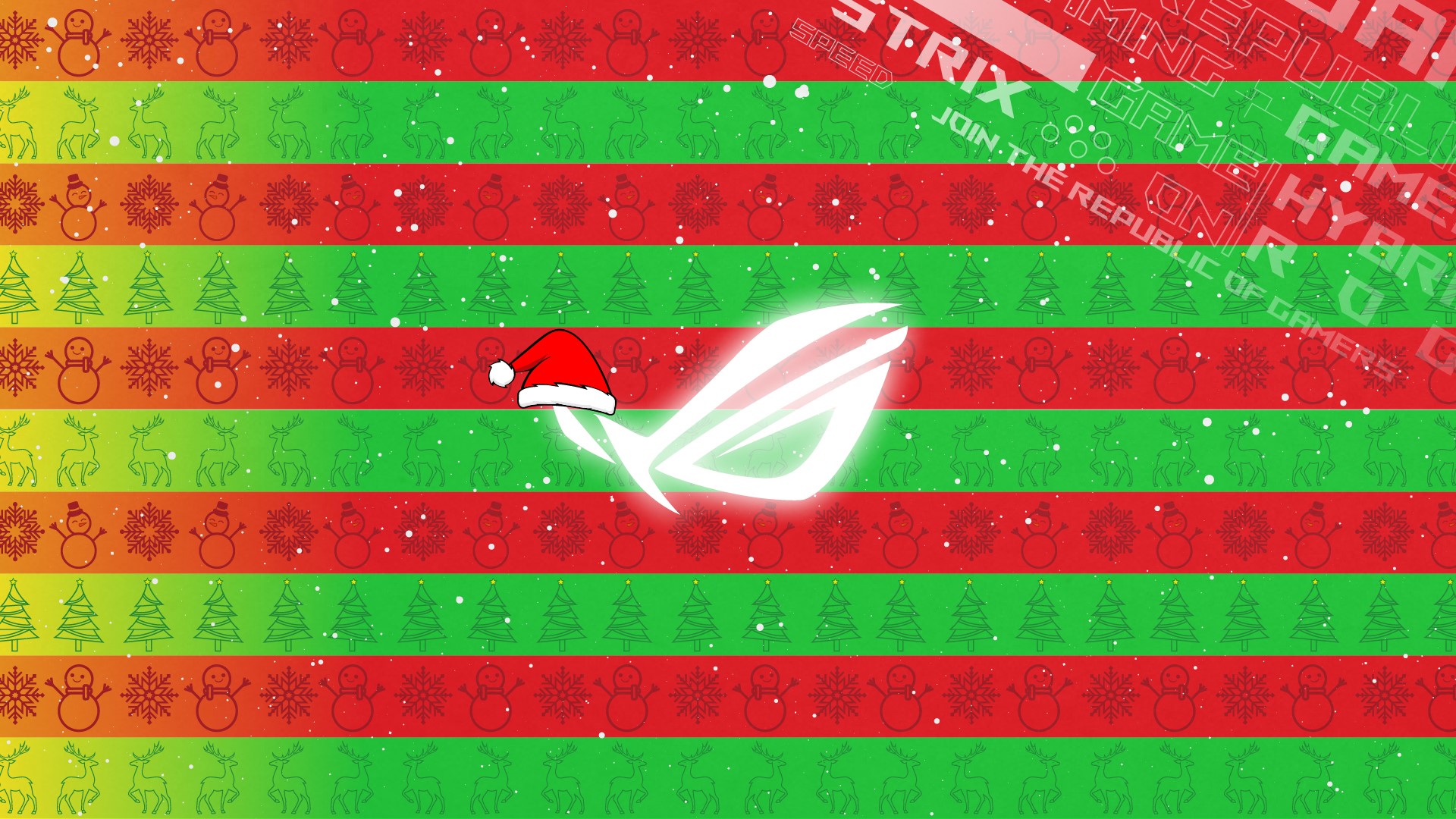 ASUS Republic of Gamers Christmas wallpaper HD Wallpaper