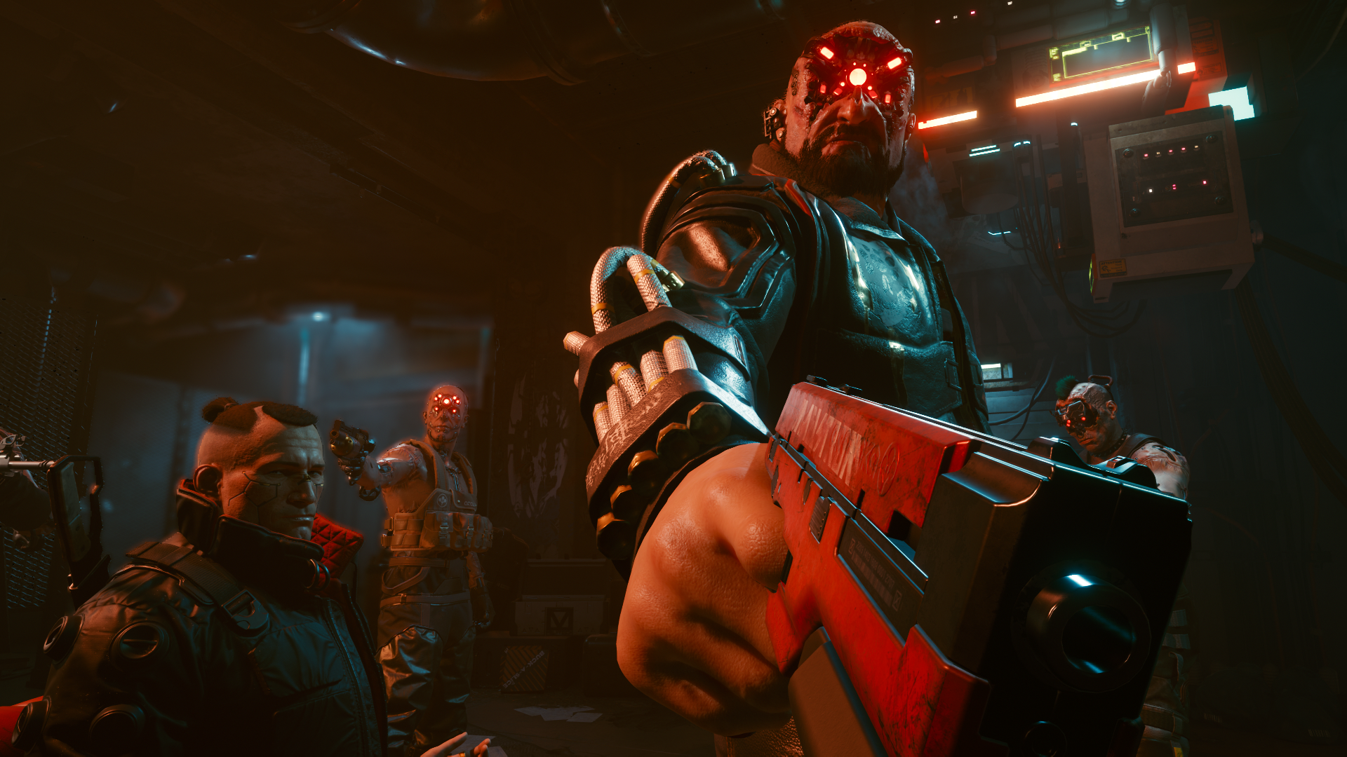 Cyberpunk 2077 characters with cybernetic enhancements HD Wallpaper