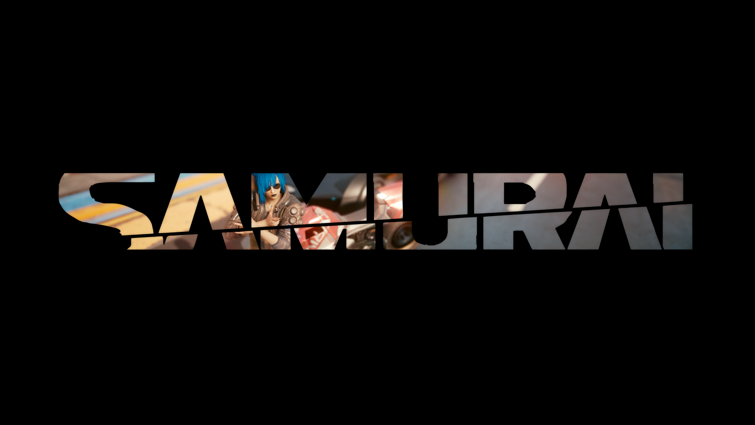 Samurai logo from Cyberpunk 2077 HD Wallpaper