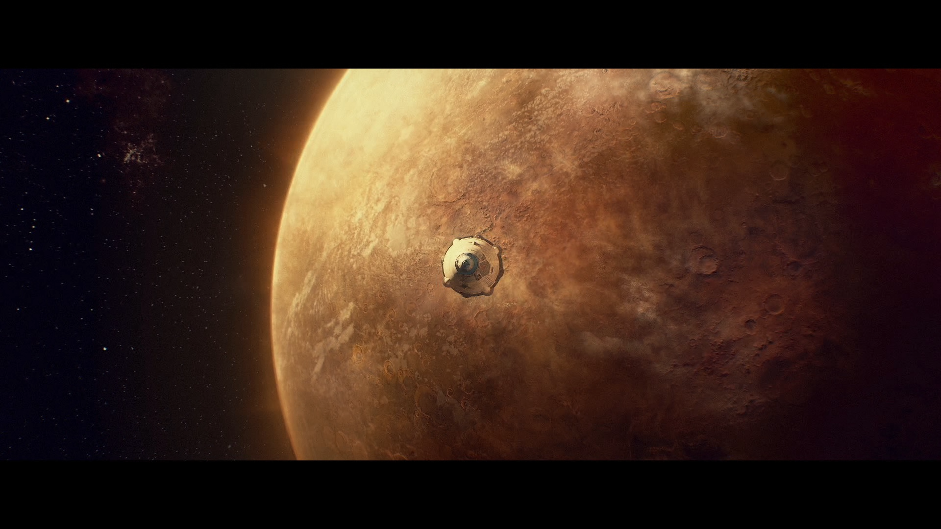 Spacecraft approaching a planet in Destiny 2 HD Wallpaper