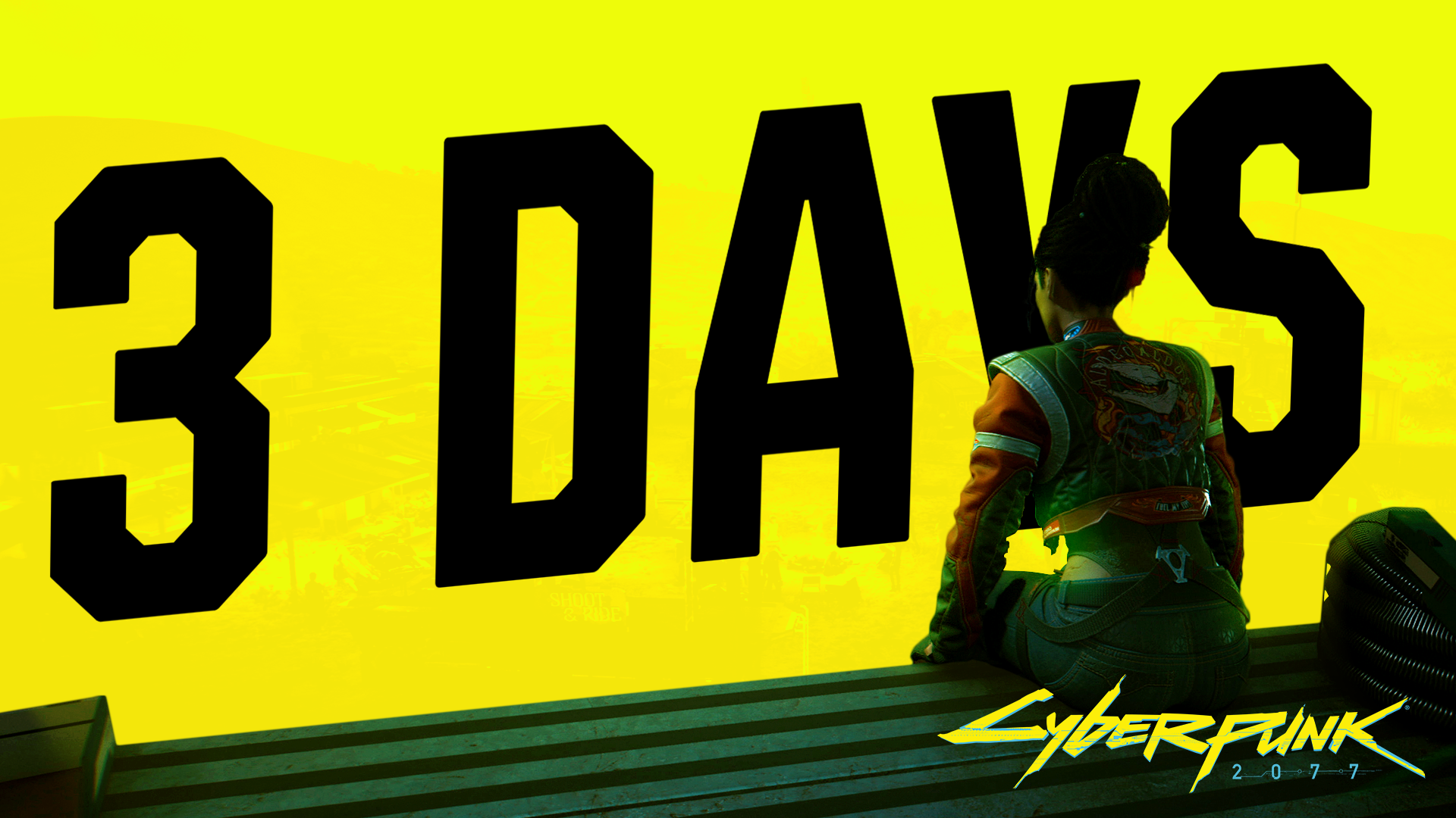Cyberpunk 2077 3 Days countdown HD Wallpaper