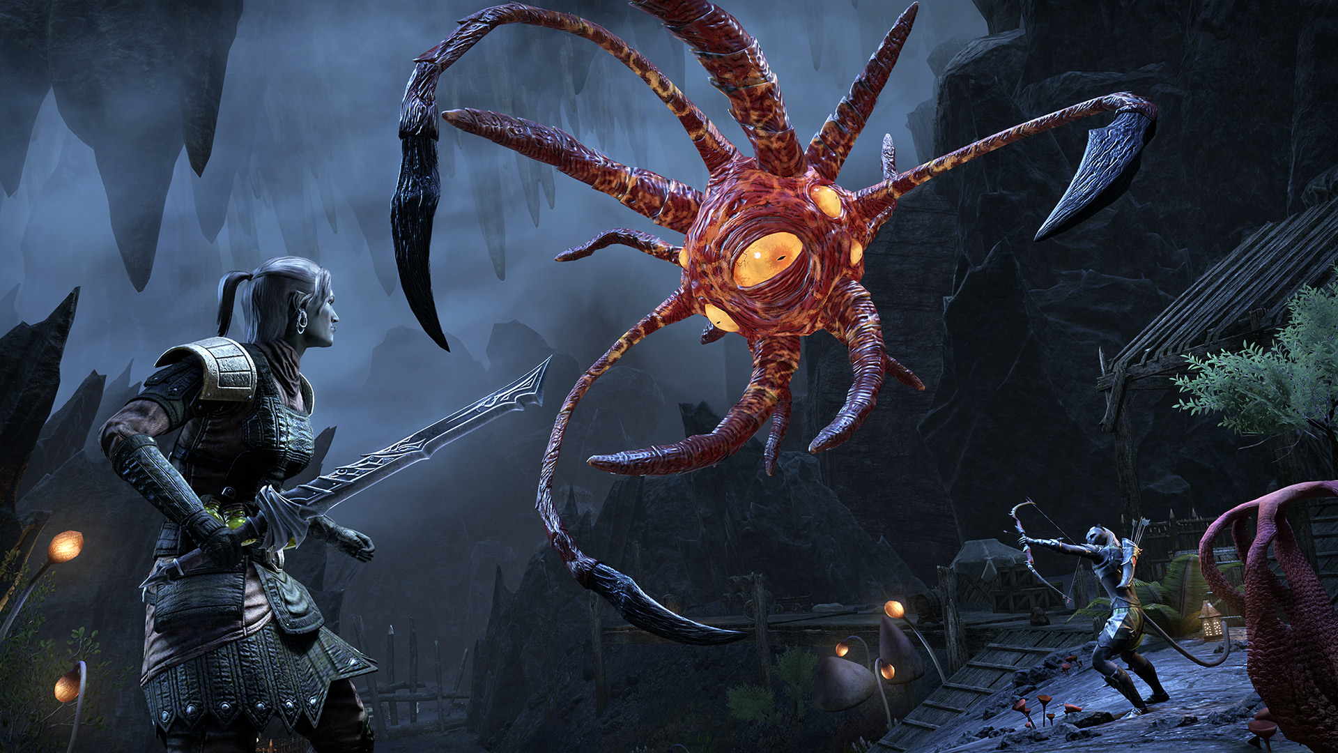 The Elder Scrolls Online Blackwood Creature Encounter HD Wallpaper