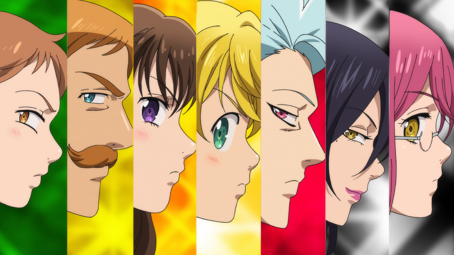 Seven Deadly Sins characters in profile HD Wallpaper