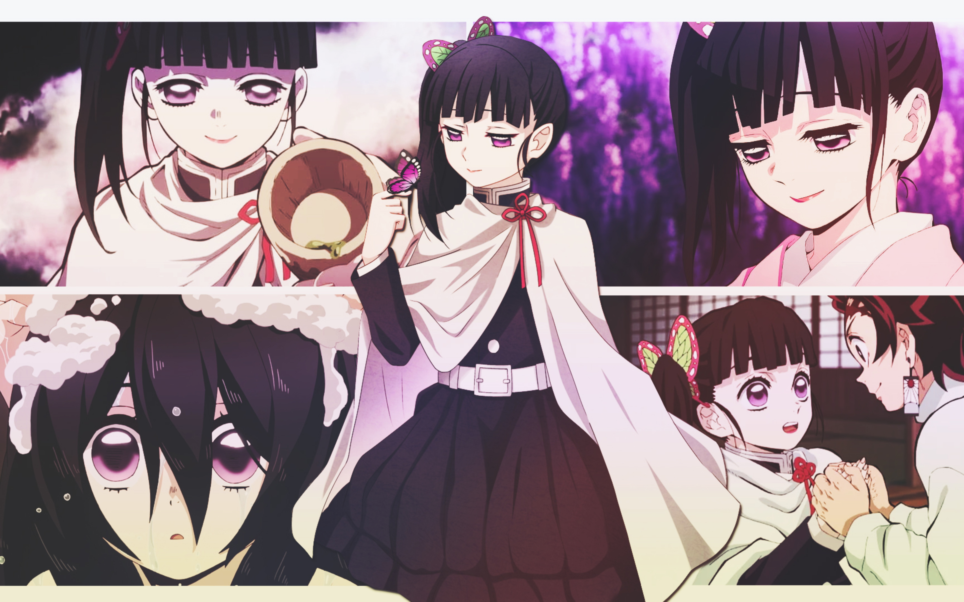 Kanao Tsuyuri and Tanjiro Kamado from Demon Slayer HD Wallpaper
