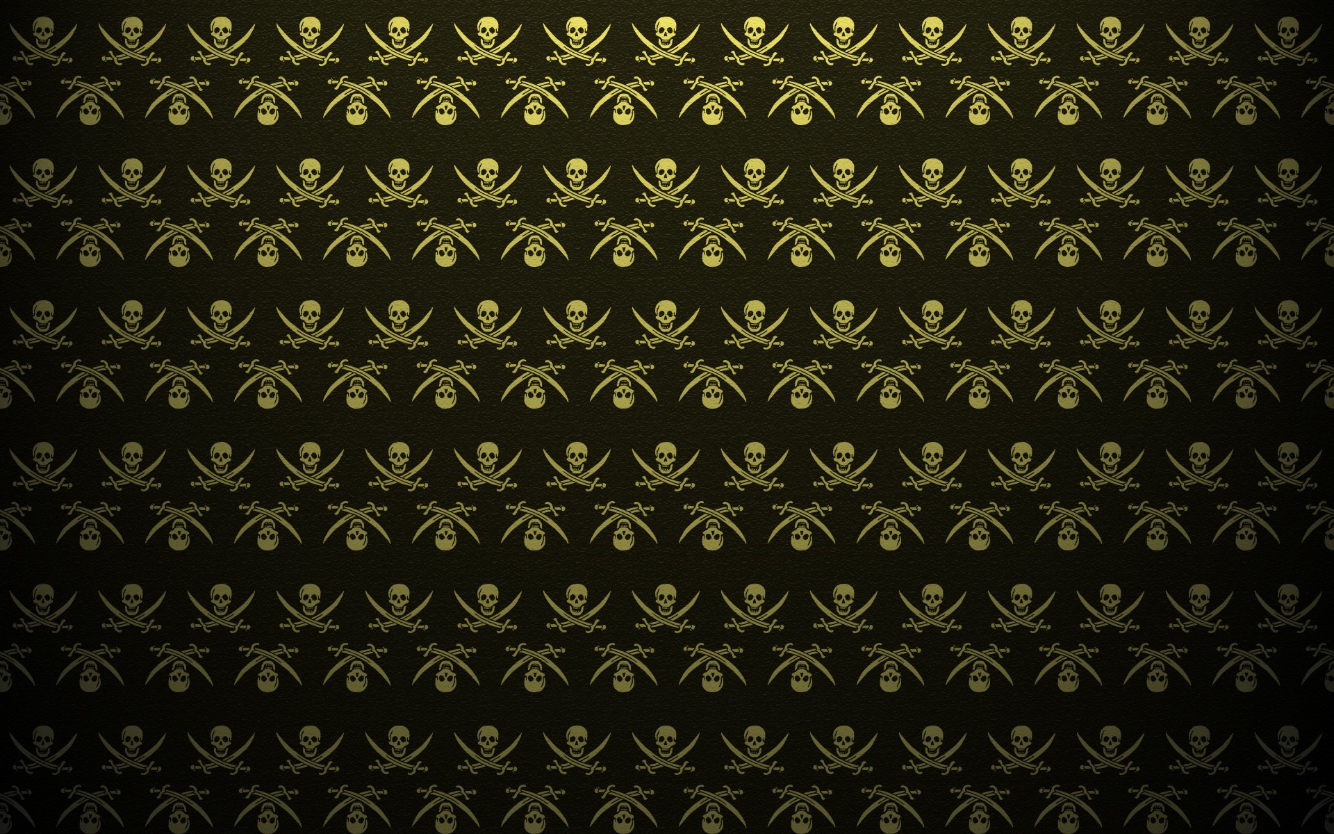 Pirate flag pattern with skulls and swords HD Wallpaper
