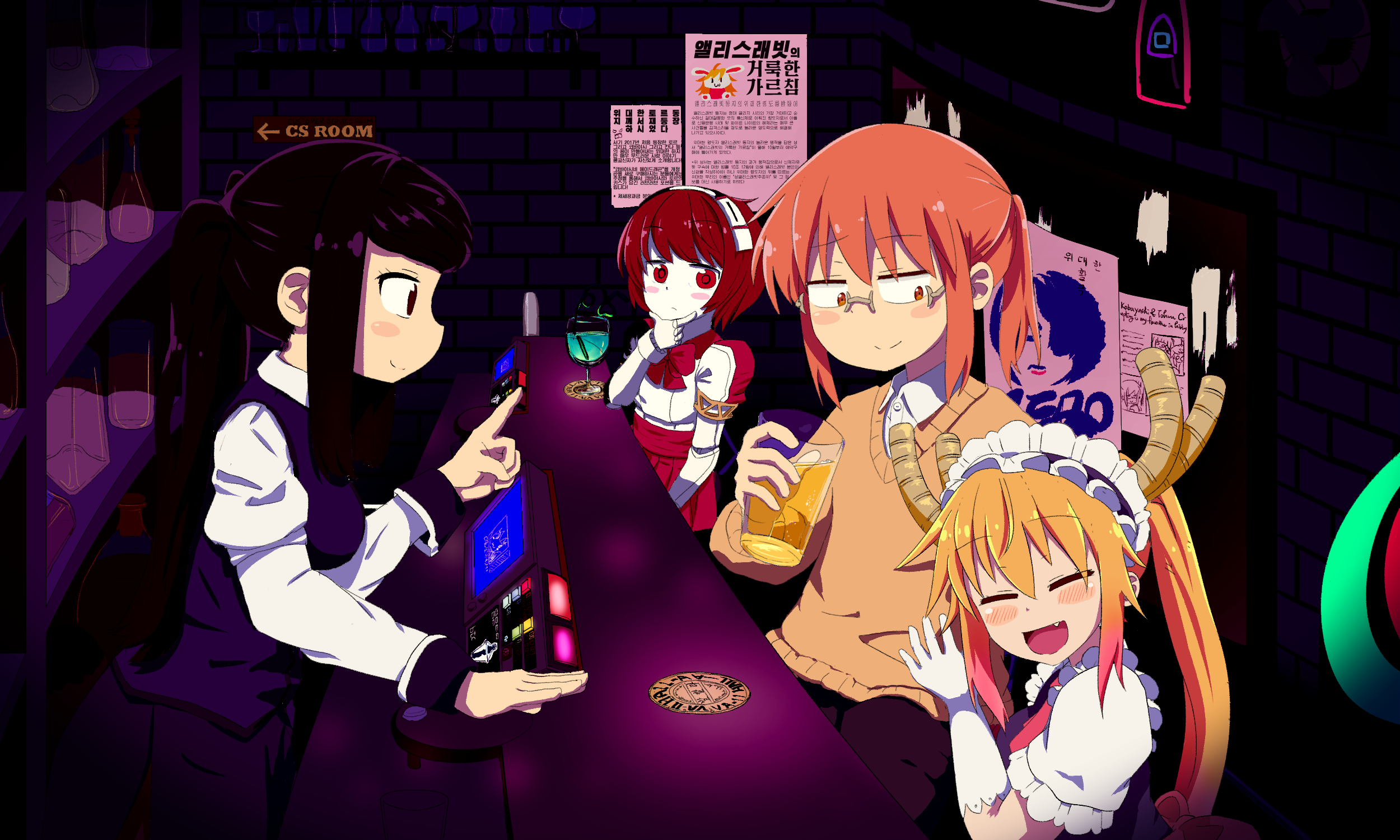 Dorothy Haze and Tohru from VA-11 Hall-A HD Wallpaper