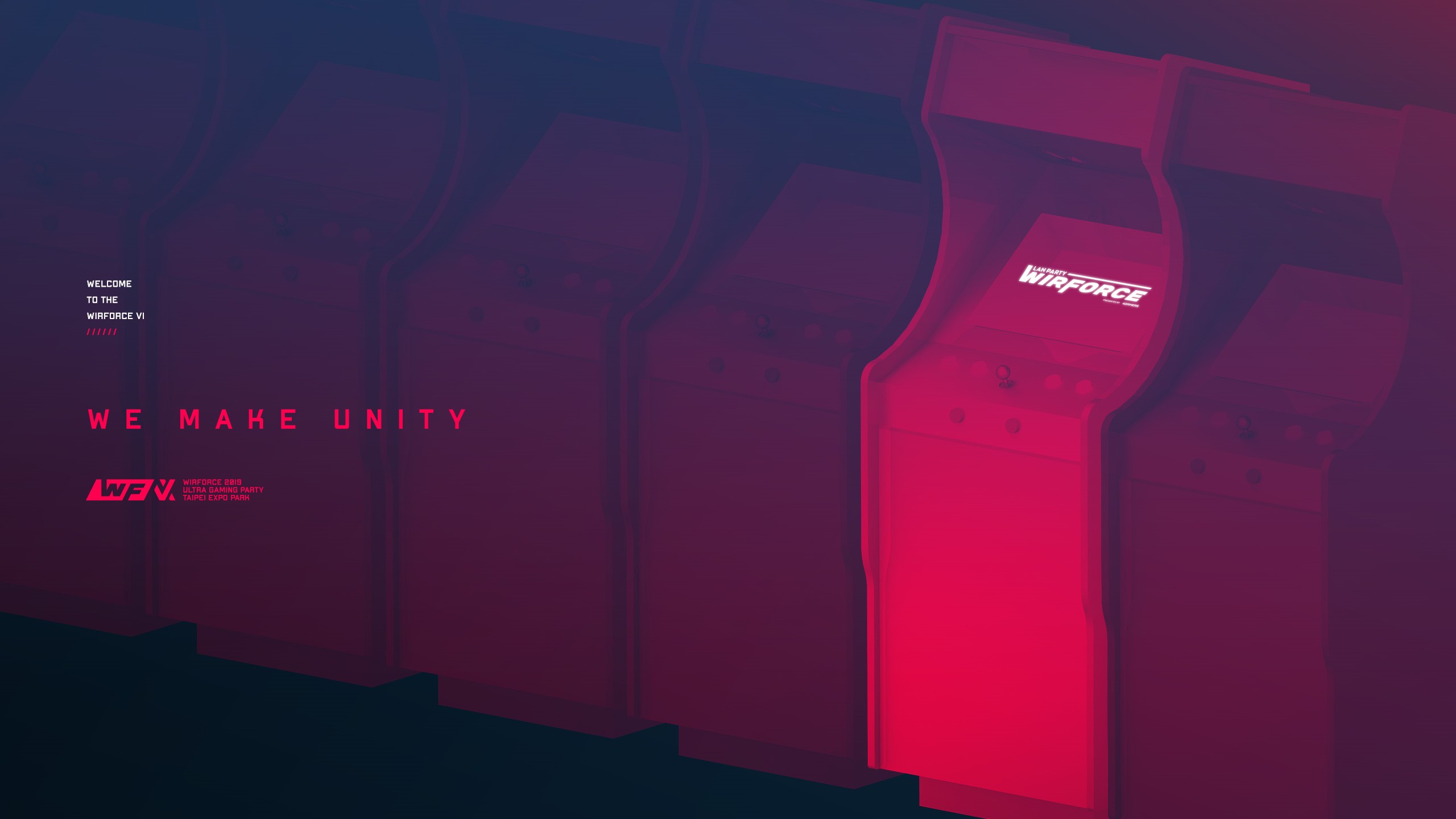 WirForce VI "We Make Unity" Arcade Cabinets HD Wallpaper