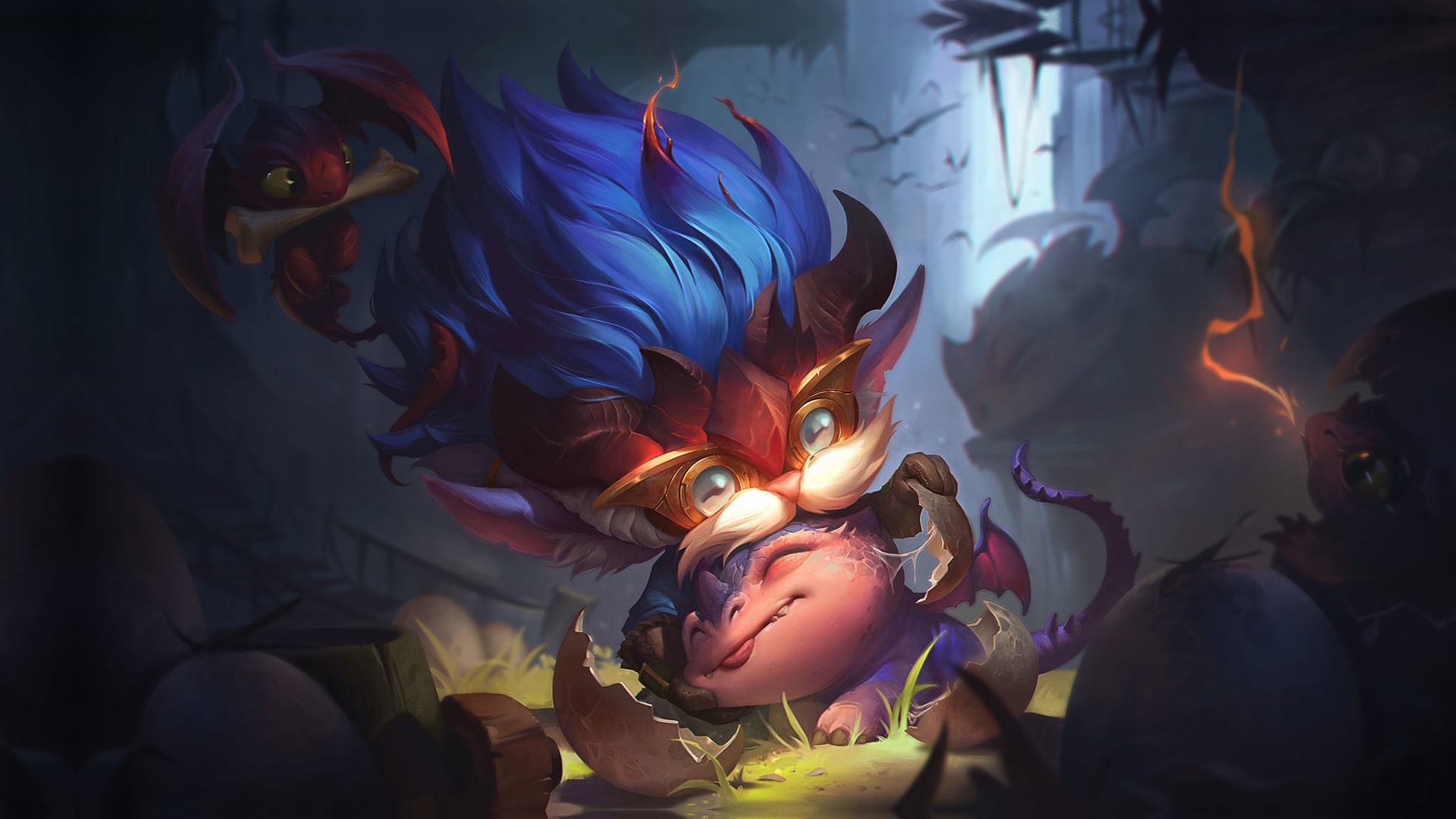 League of Legends Heimerdinger and Dragon HD Wallpaper