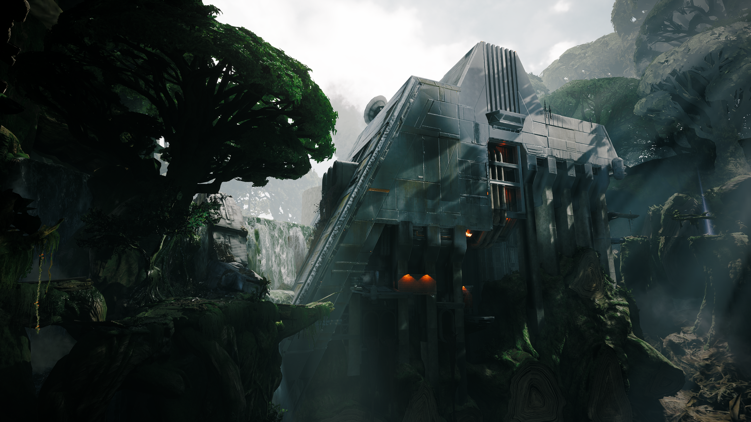 Jedi: Fallen Order - Futuristic Structure in Jungle HD Wallpaper
