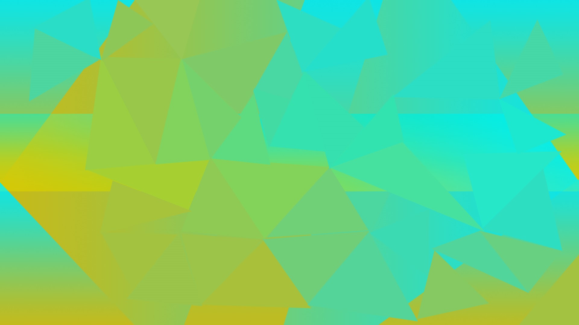 Abstract green and cyan polygonal gradient HD Wallpaper