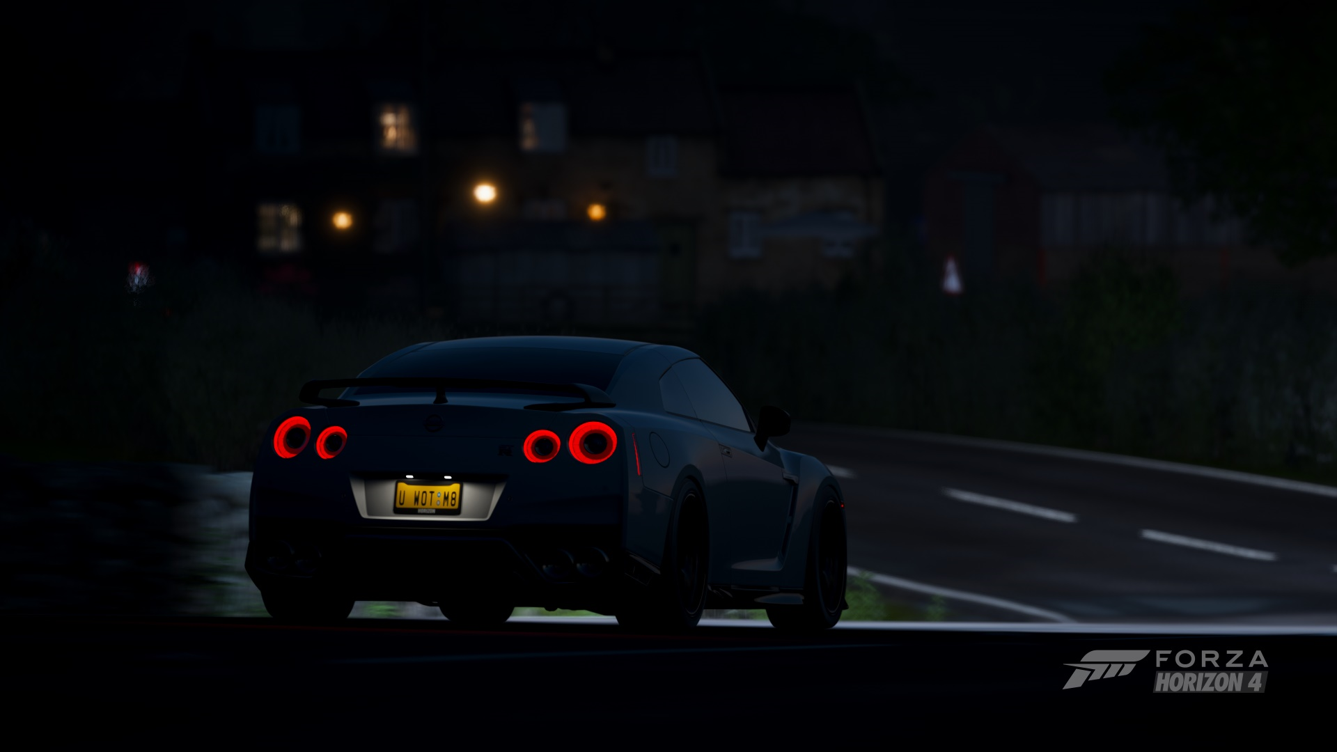 Nissan GTR in Forza Horizon 4 at Night HD Wallpaper