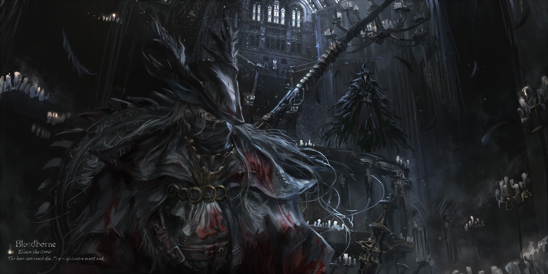 Lady Maria and Gehrman from Bloodborne HD Wallpaper
