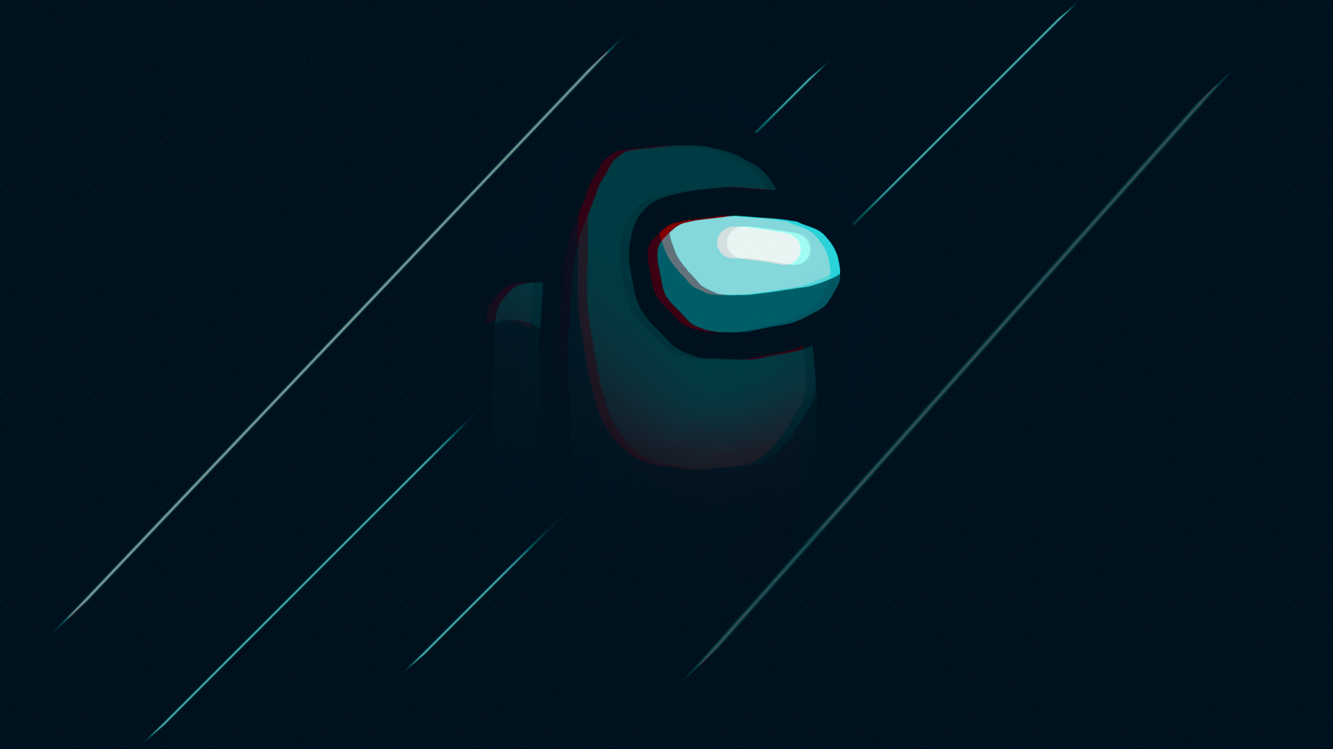 Among Us character with diagonal lines HD Wallpaper