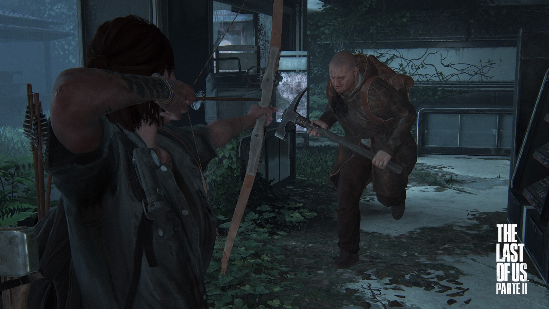 Ellie from The Last of Us Part II with a bow and arrow HD Wallpaper