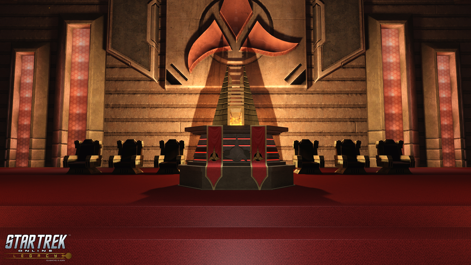 Star Trek Online Klingon Throne Room HD Wallpaper