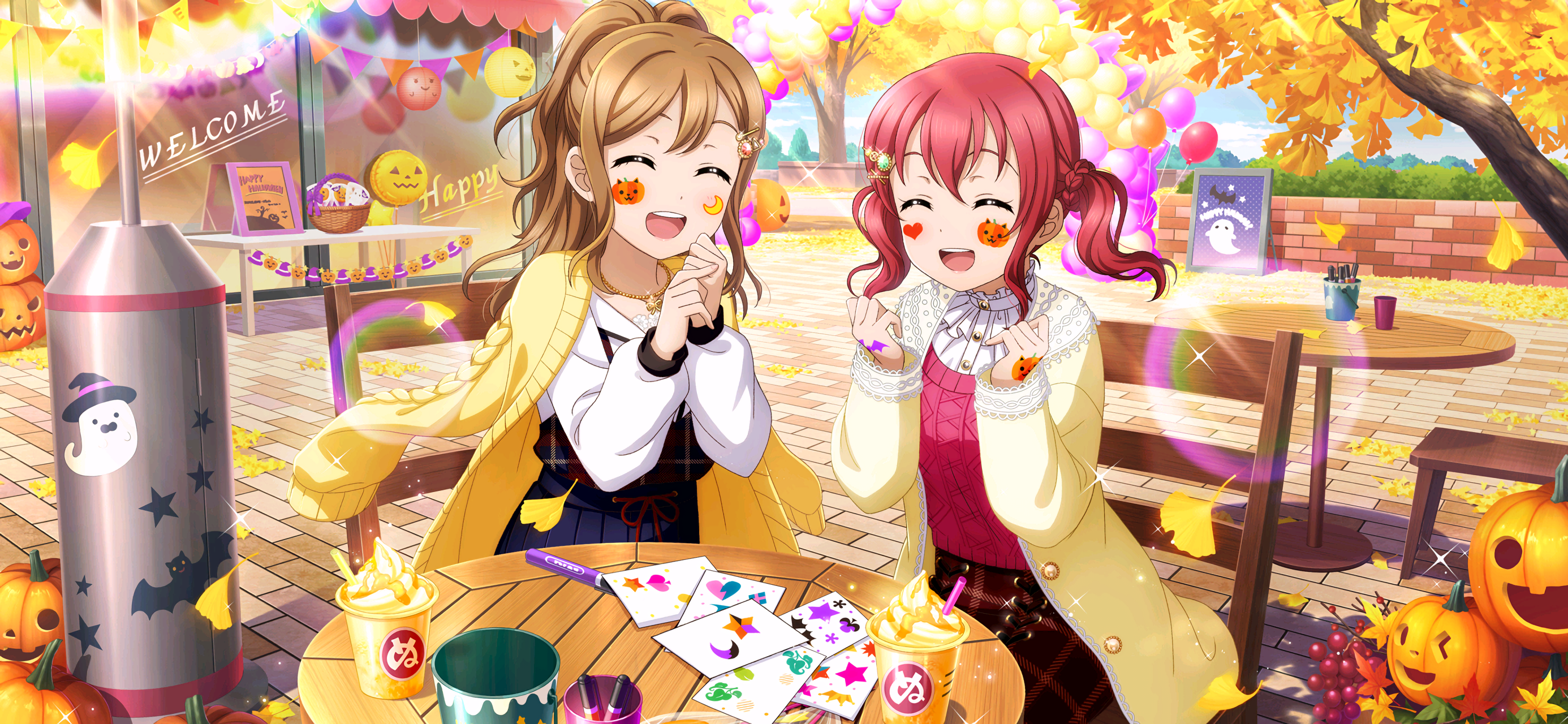 Kurosawa Ruby and Kunikida Hanamaru from Love Live! Sunshine!! HD Wallpaper