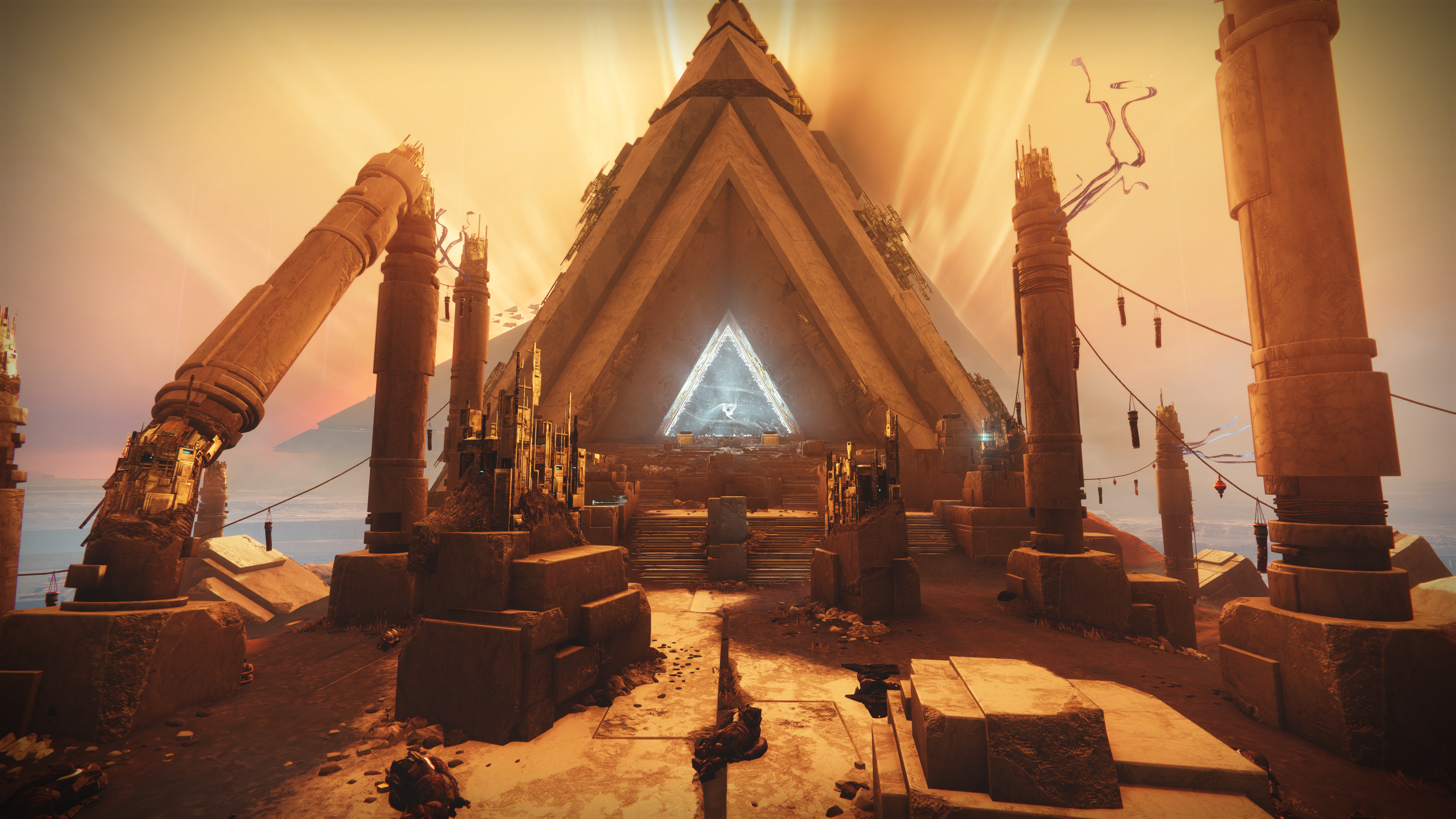 Destiny 2: Pyramid structure on Mercury HD Wallpaper