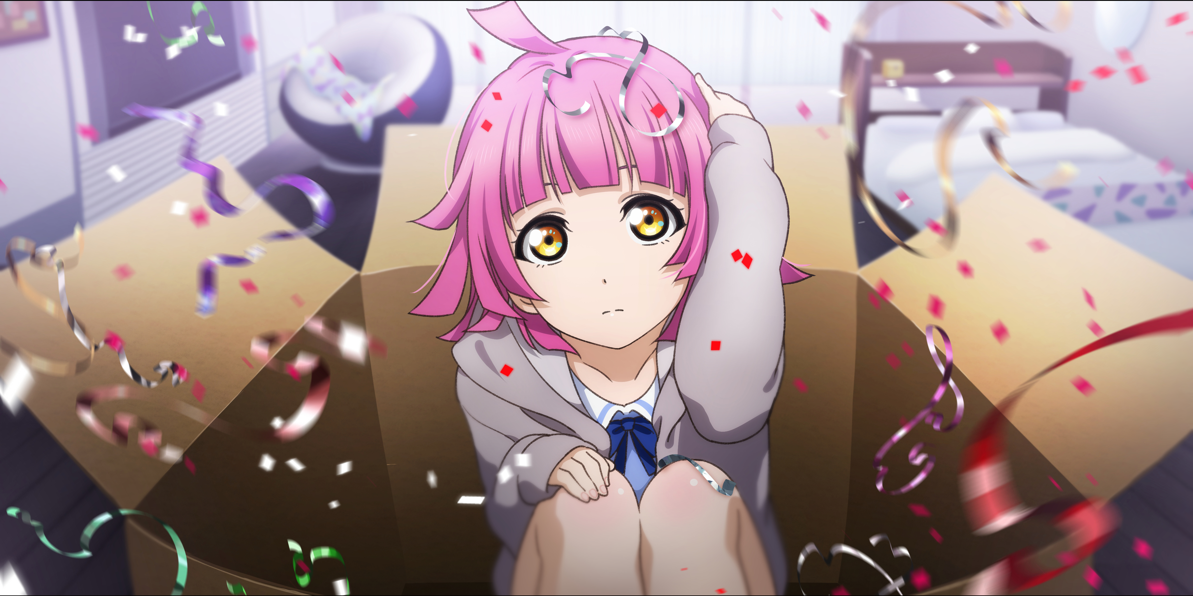 Tennoji Rina from Love Live! Series in a box HD Wallpaper