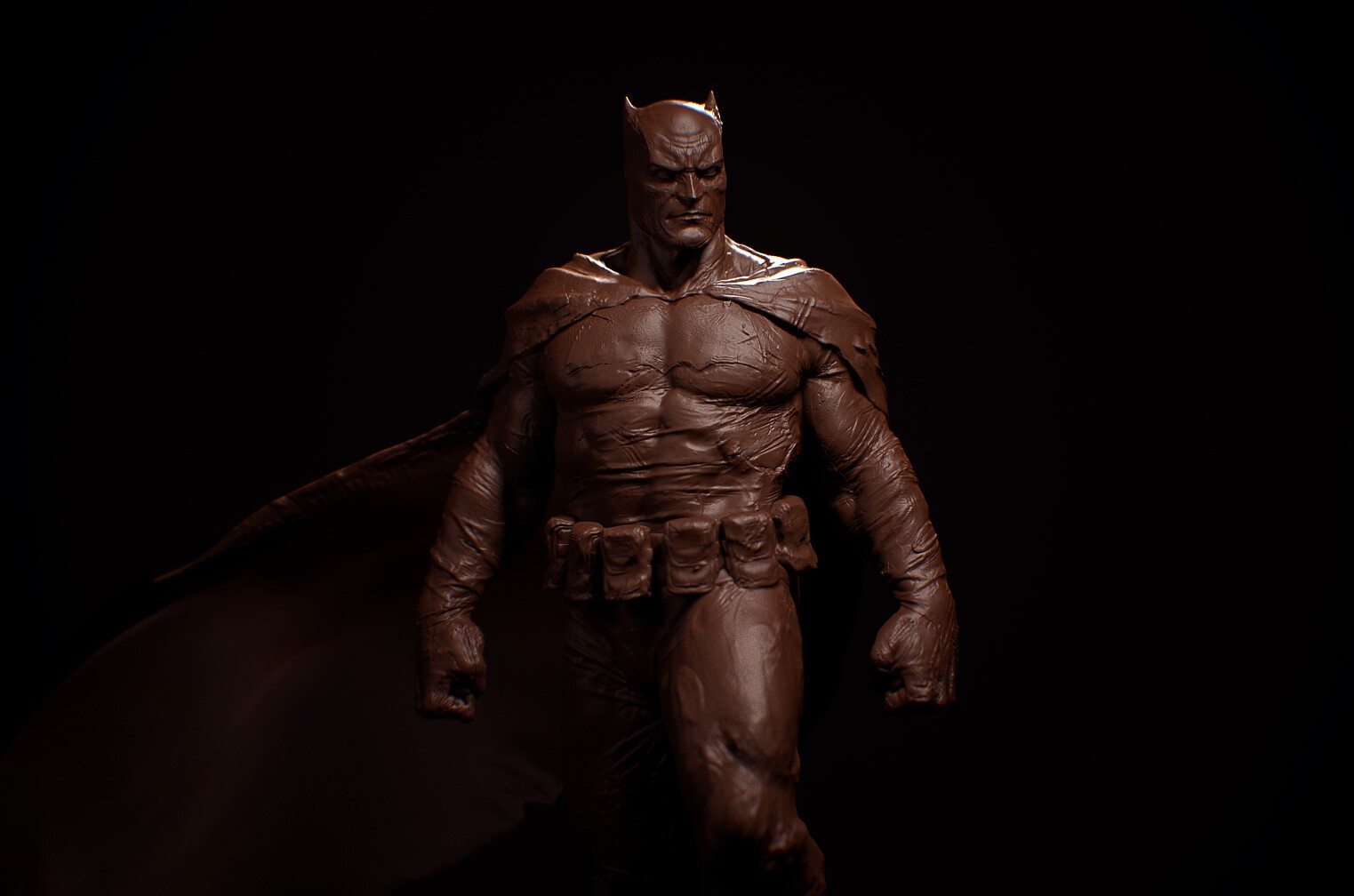 Batman sculpture from The Dark Knight HD Wallpaper