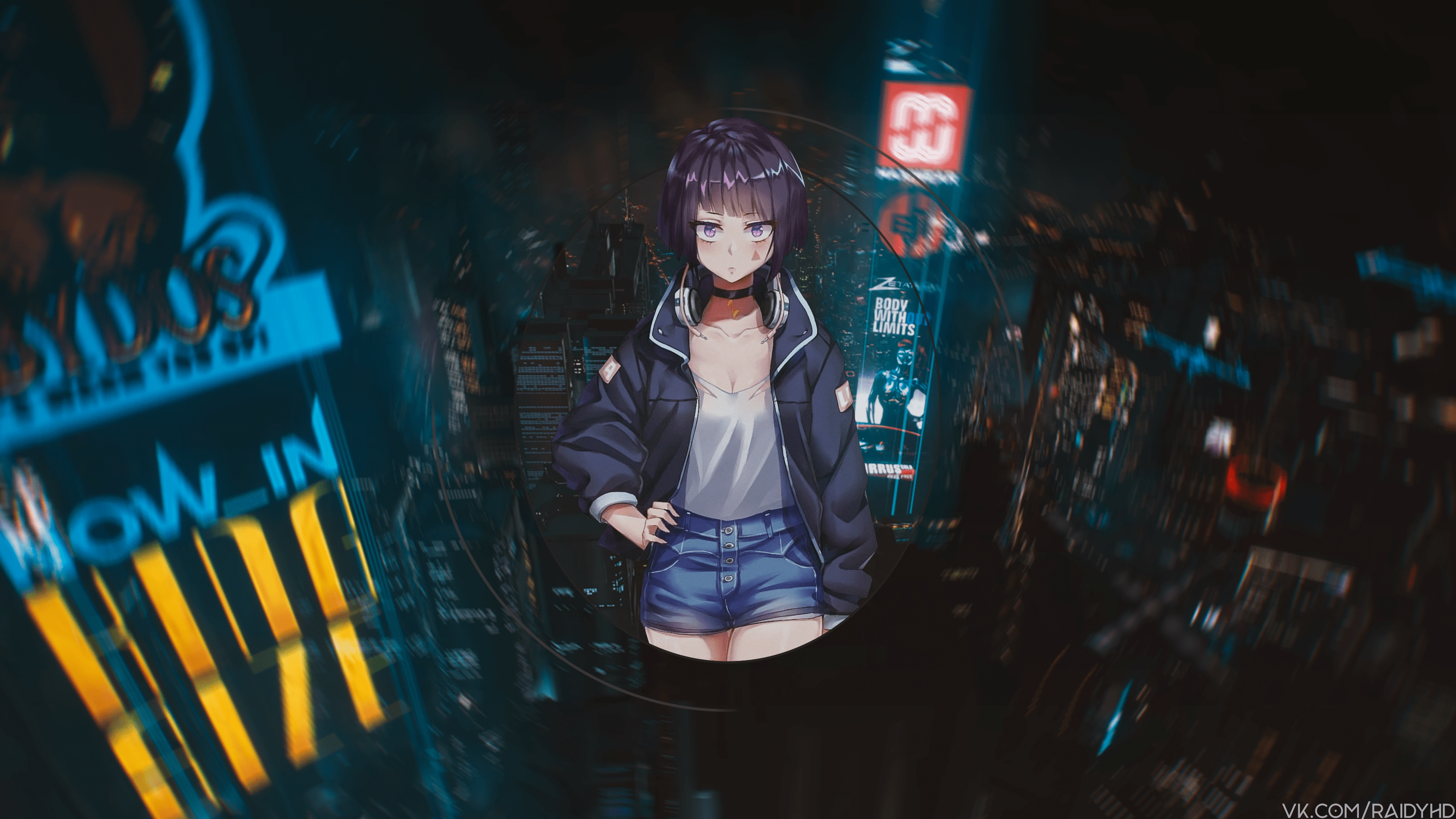 Kyoka Jiro from Boku no Hero Academia in Times Square HD Wallpaper